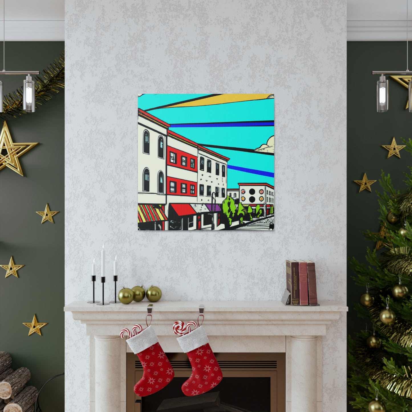 Television Avenue - Canvas - Pop Art - Architectural