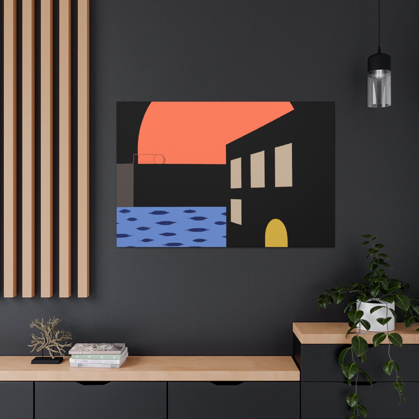 Street Walk - Midcentury Canvas