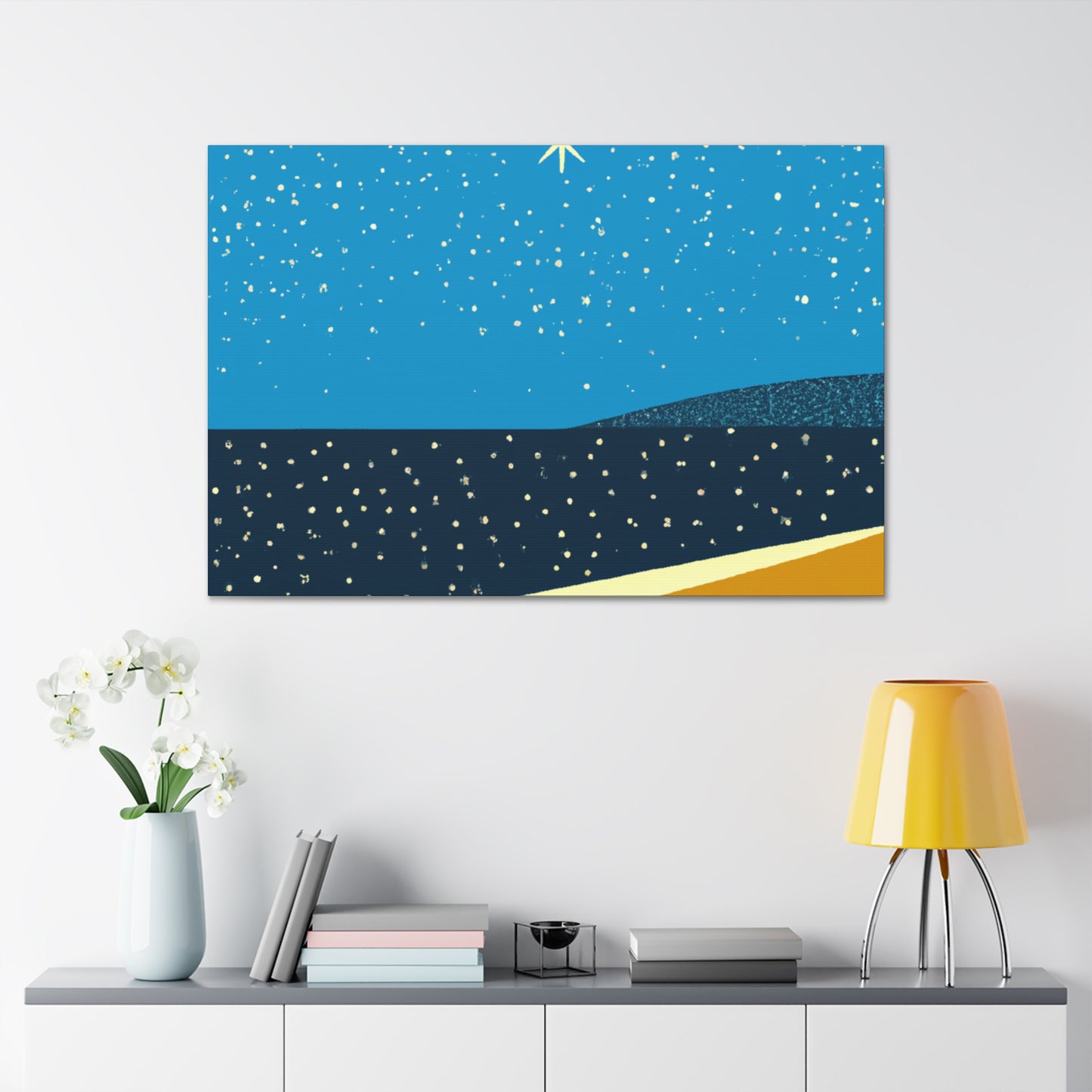 "Carnival Colors- Midcentury" - Canvas