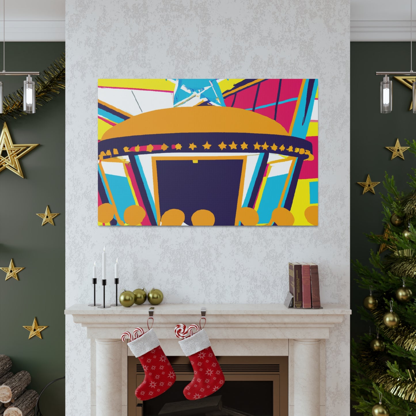 Rock-O-Rama Roller Rink - Canvas Pop Art