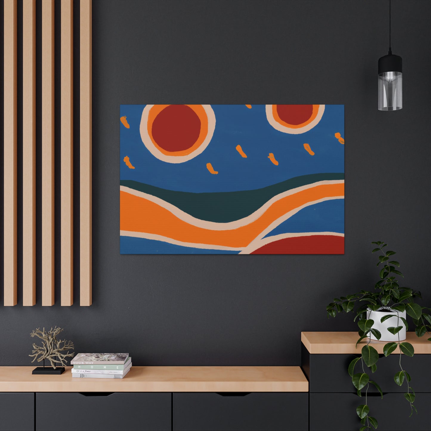 Flamingo Sue - Midcentury Canvas