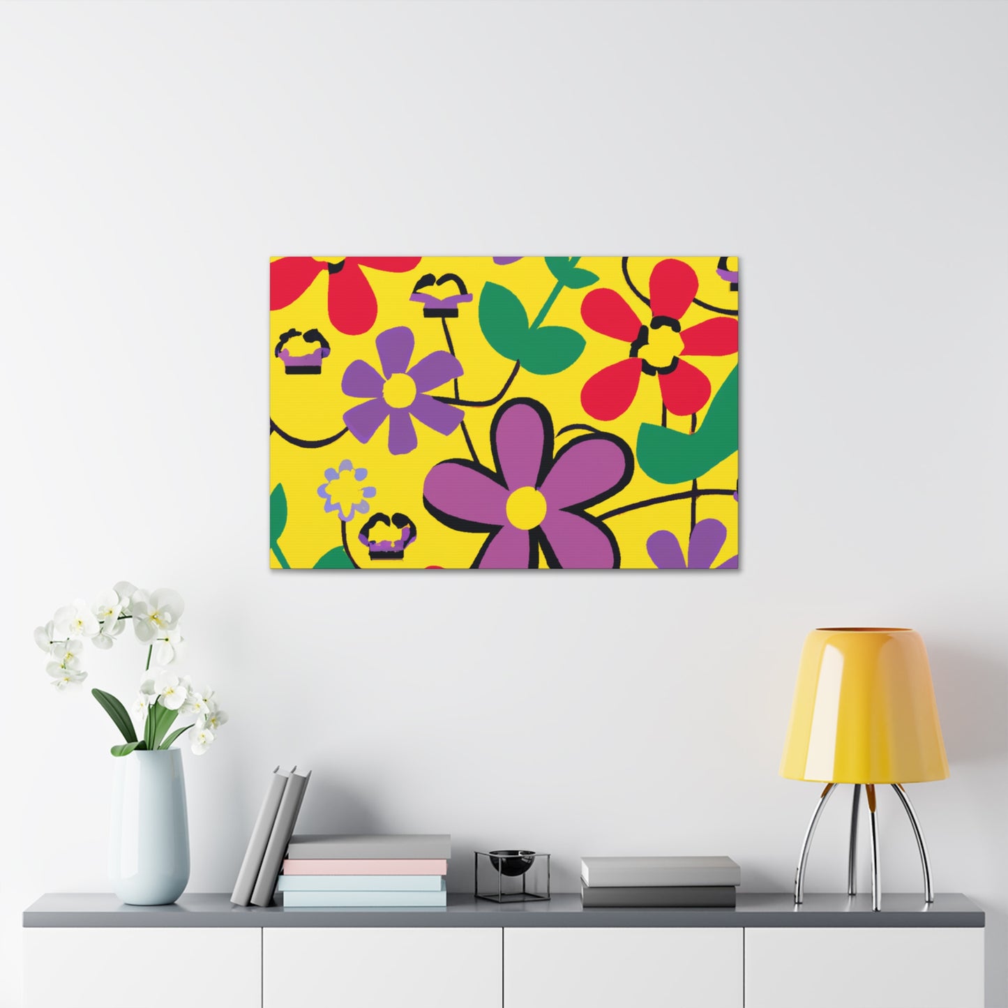 Flower Power Nap: Floral Canvas