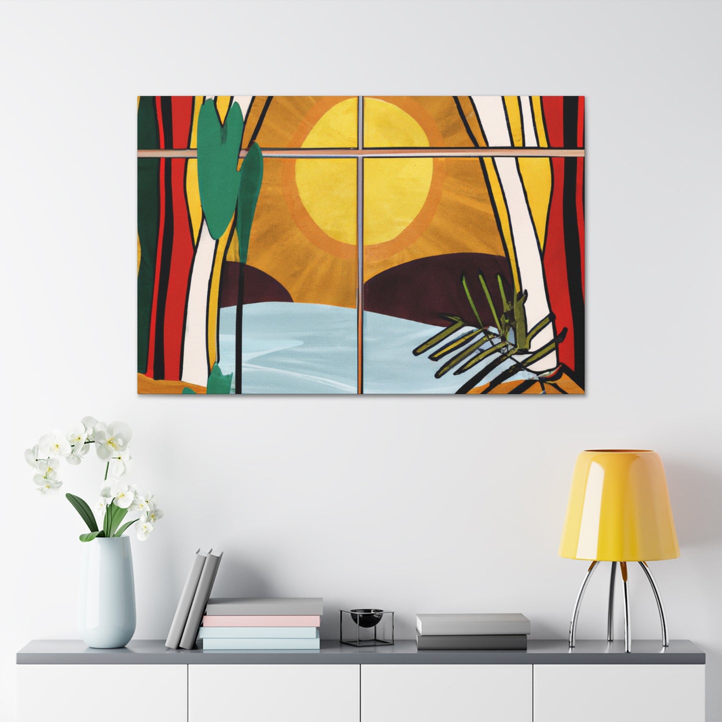 Radiant Reverie - Midcentury - Canvas
