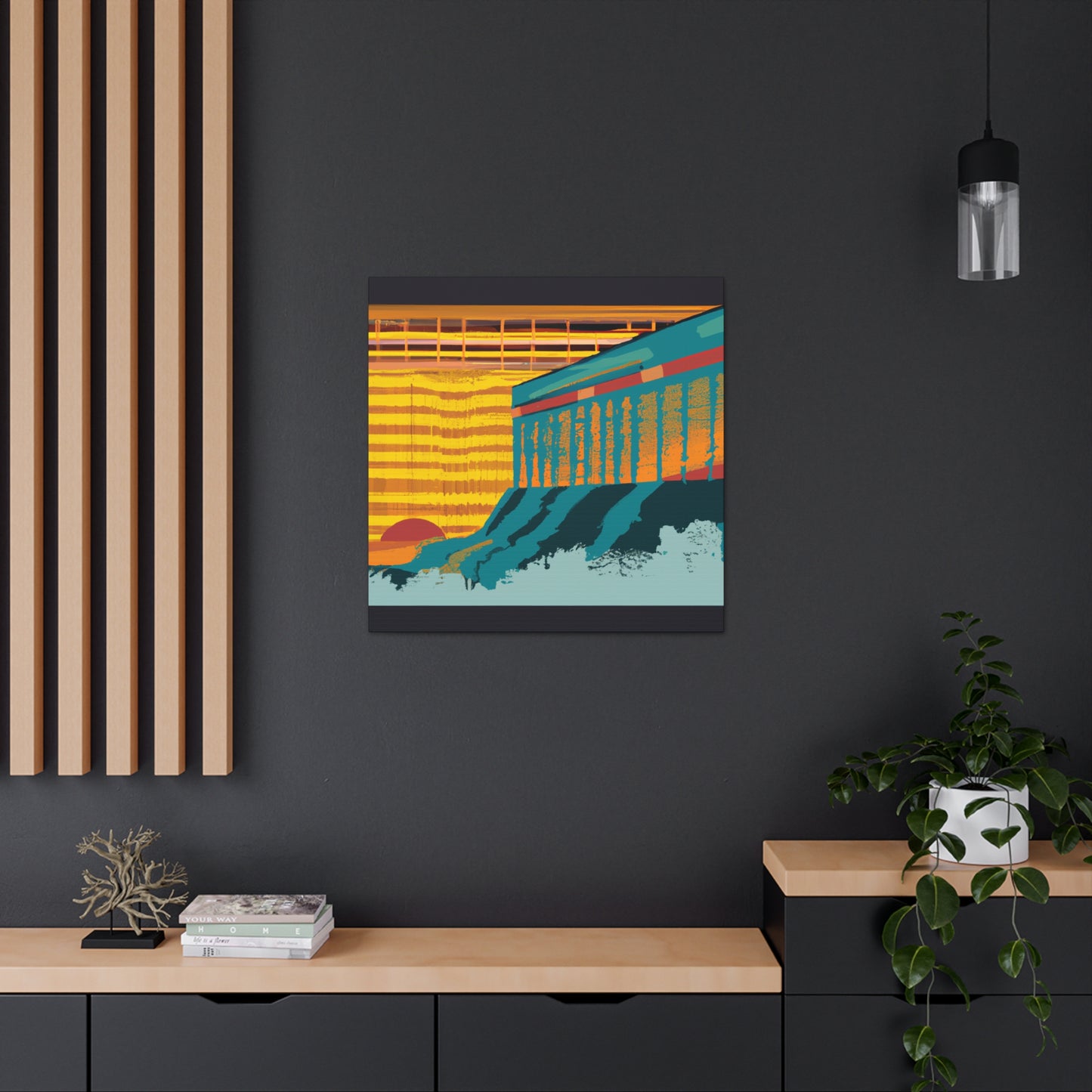 Furfin Flying Fox - Midcentury Canvas