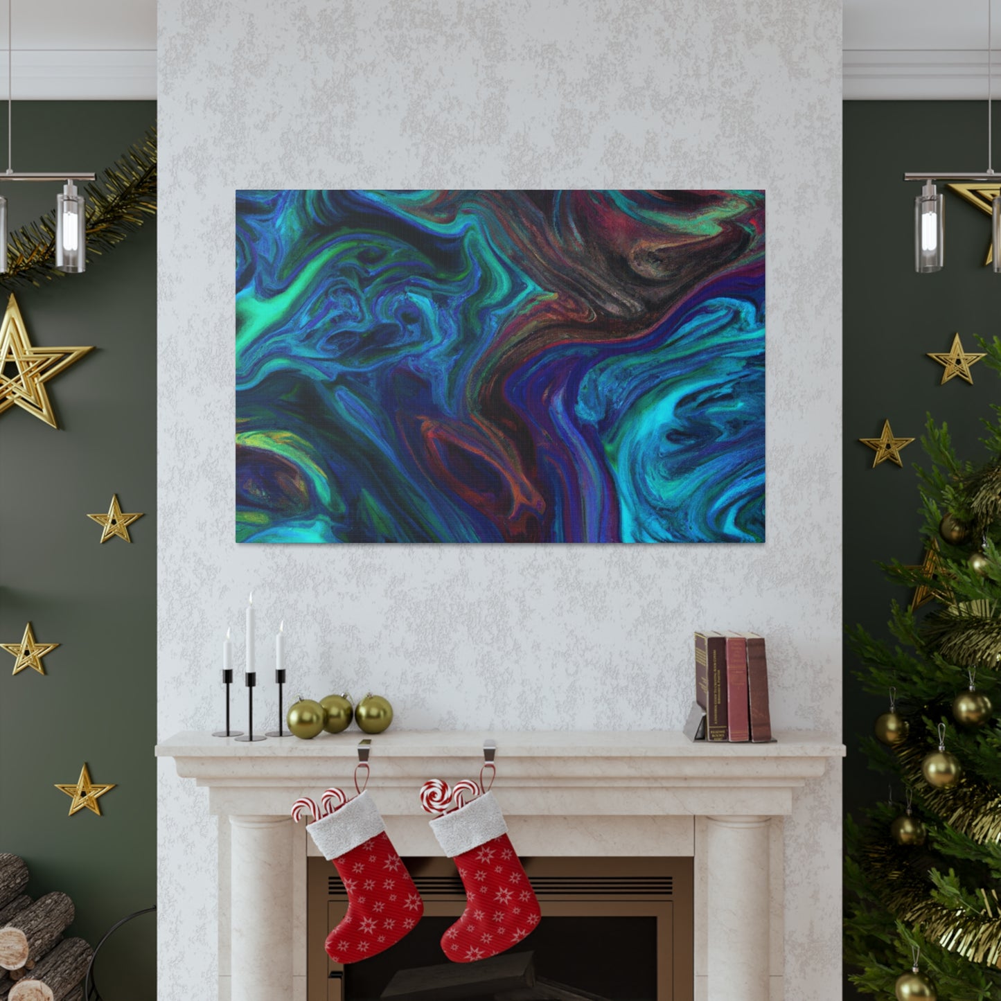 Electric Blue - Canvas - Abstract
