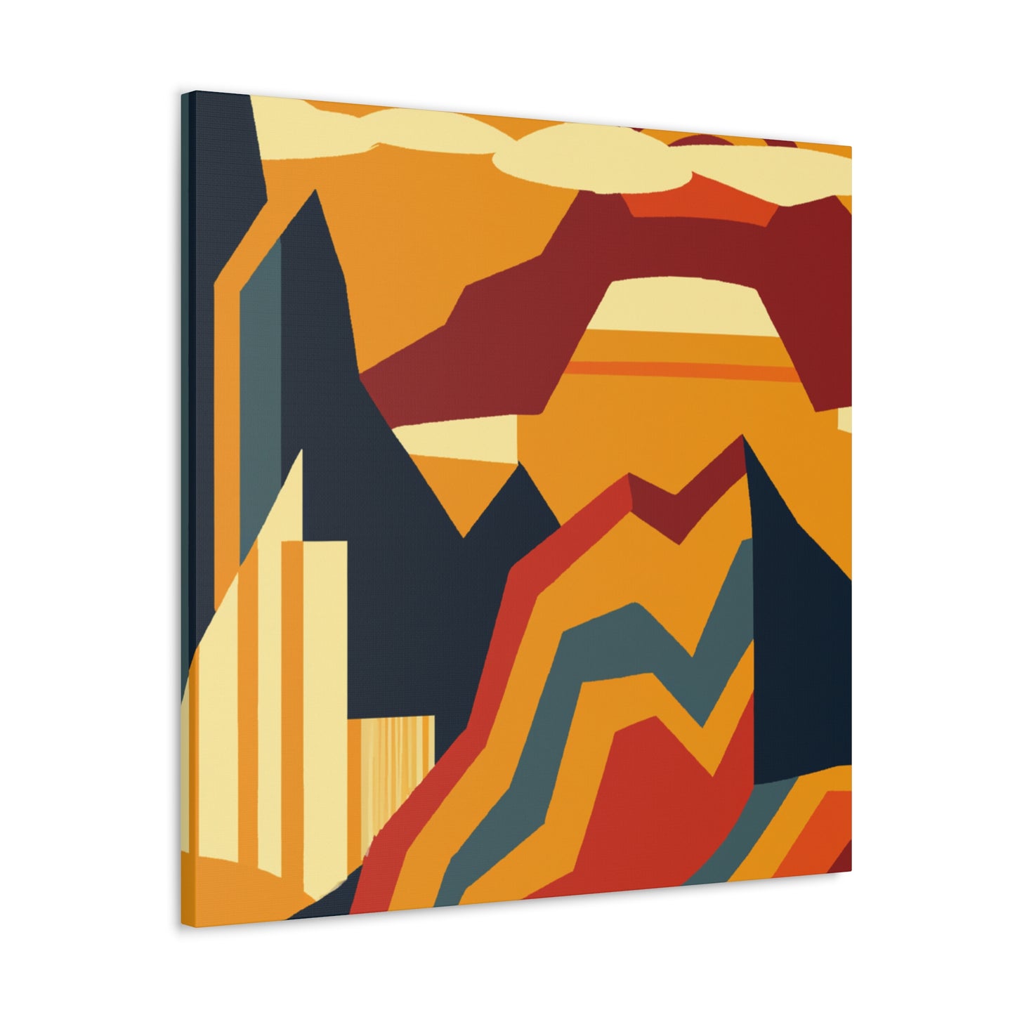 Barbicurl Lion - Midcentury Canvas - Abstract