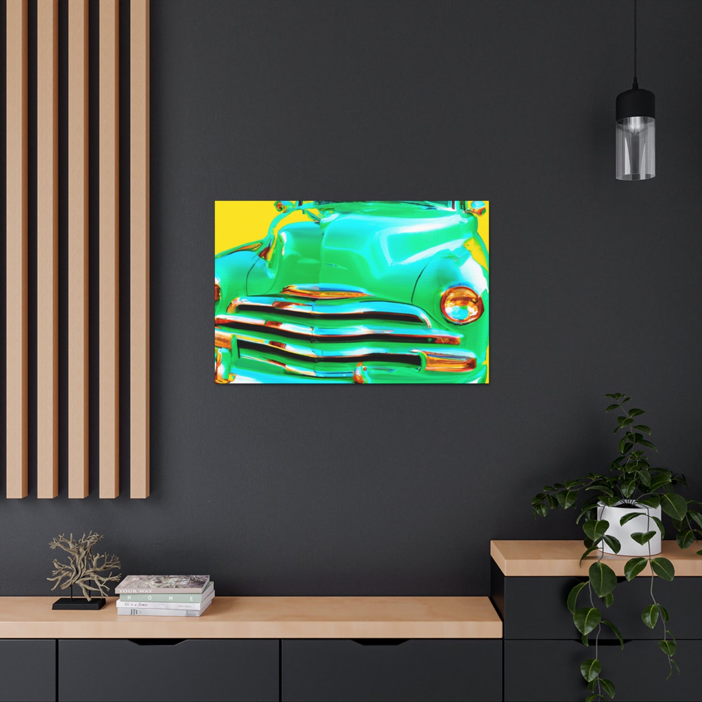 Green Cruiser - Automobile Canvas