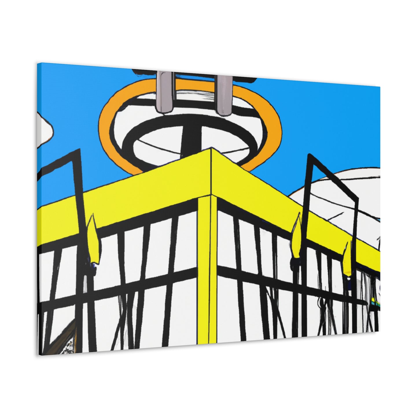 Tail-Spin Twist-n-Shout Dance Hall. - Canvas - Pop Art