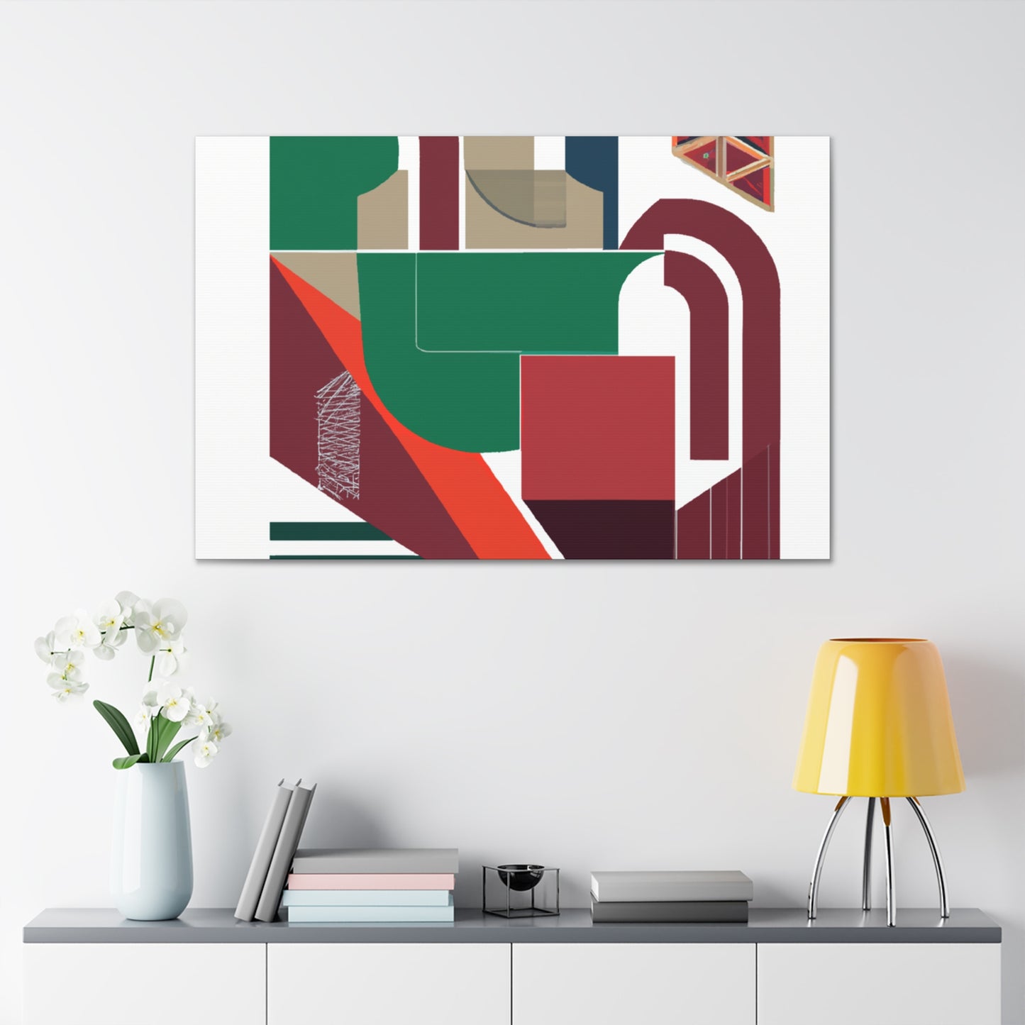 Giraffeon. - Midcentury Modern Canvas