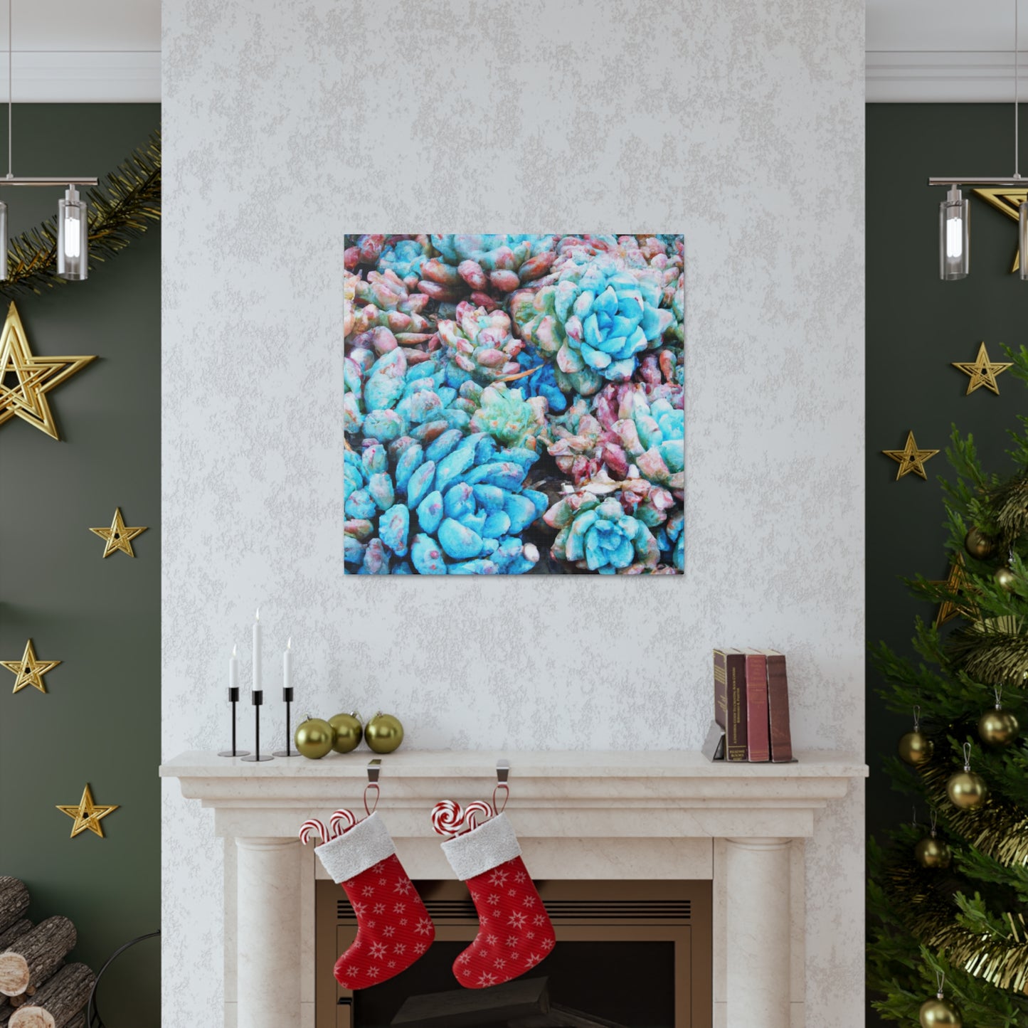 "Blooming Haven" - Canvas - Succulent