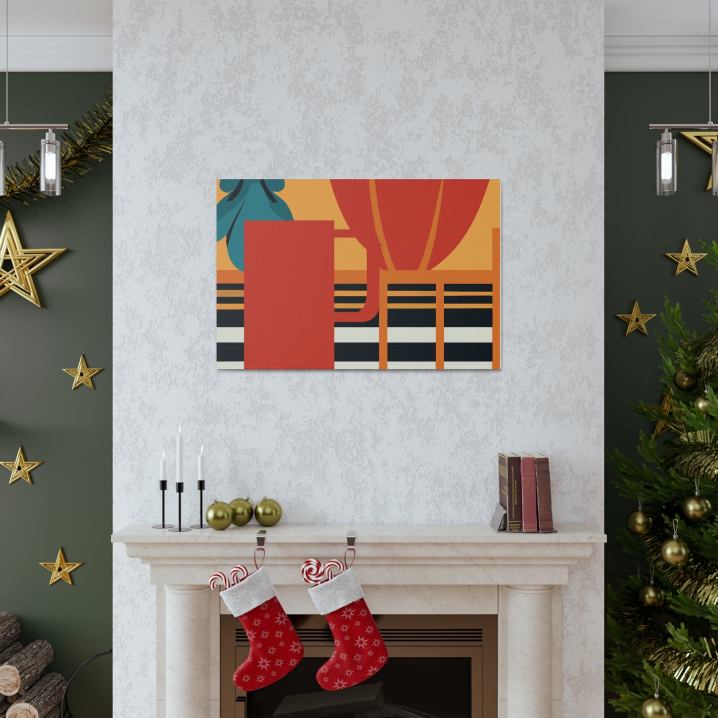 Orange Foxy. - Midcentury Canvas