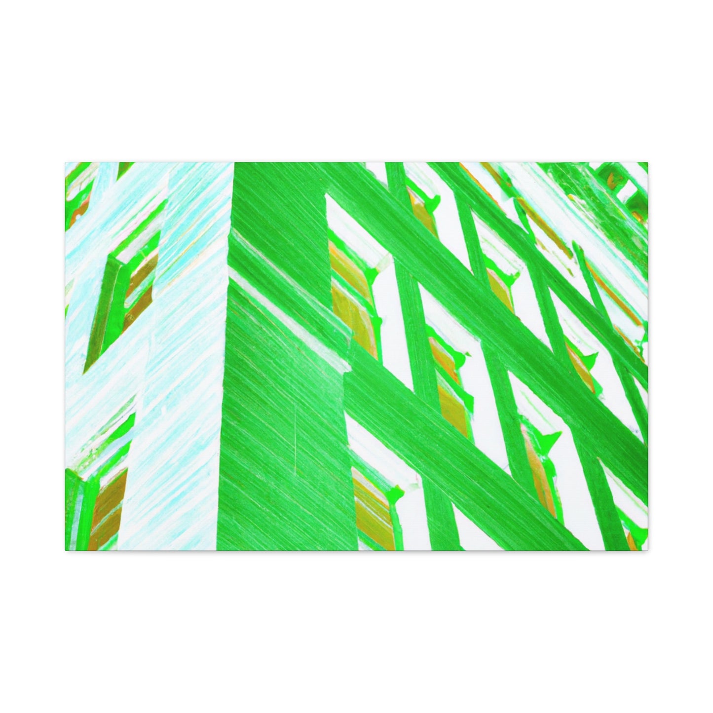 Neon Skyscraper - Architectural Canvas Pop Art