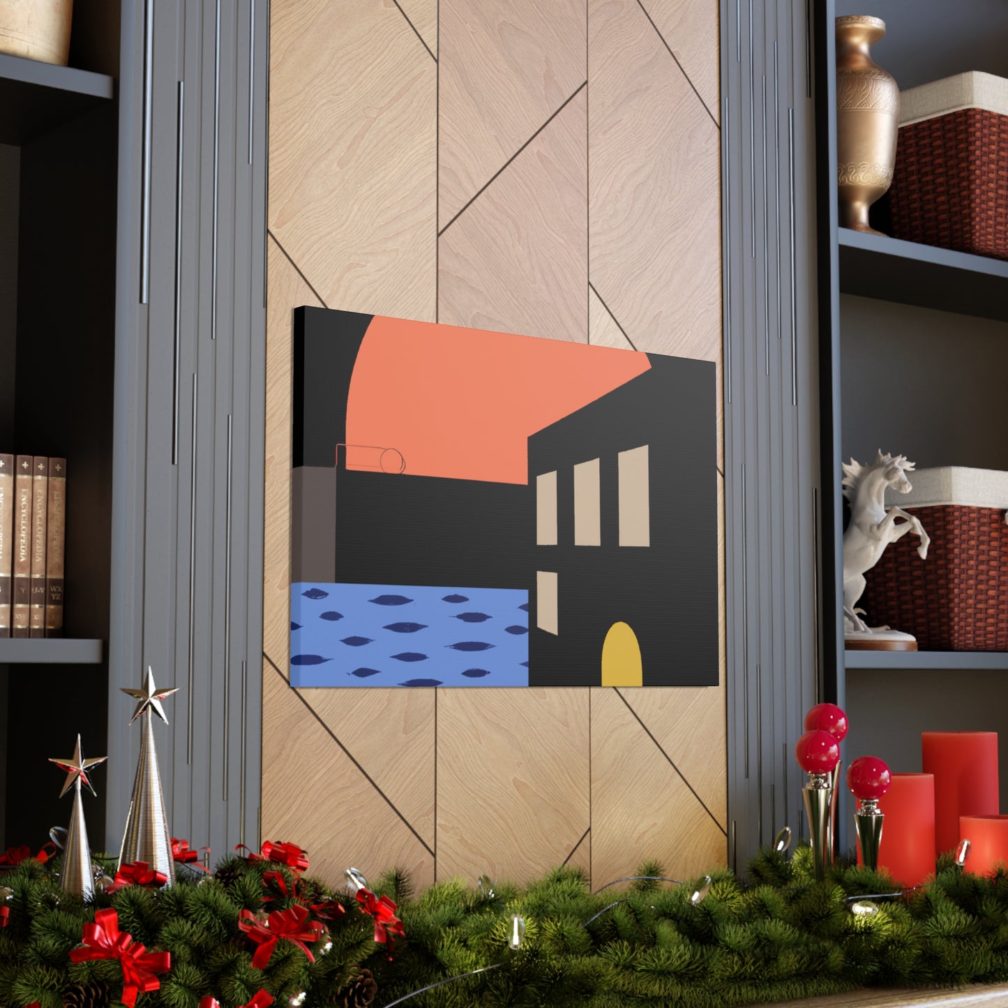 Street Walk - Midcentury Canvas