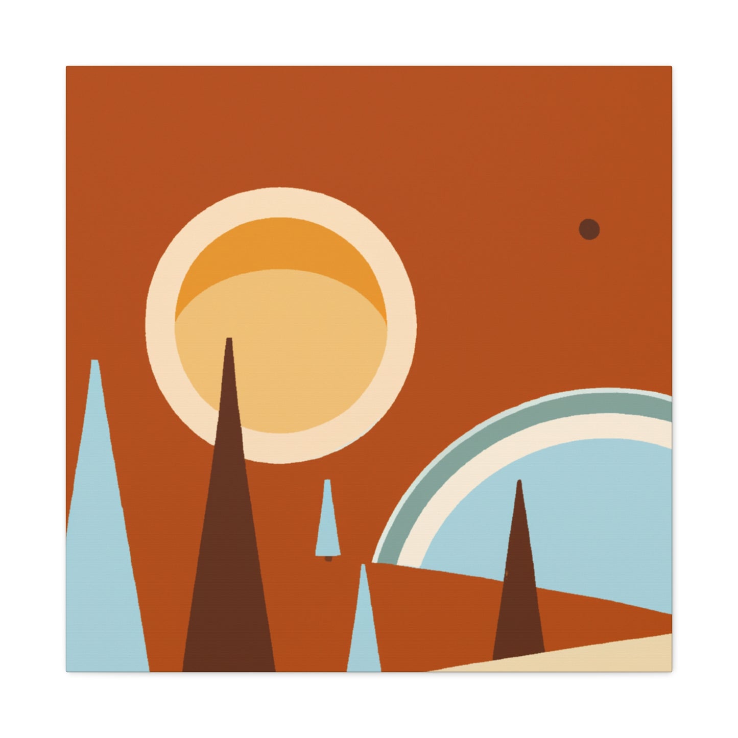 Peaceful Momento - Midcentury - Canvas
