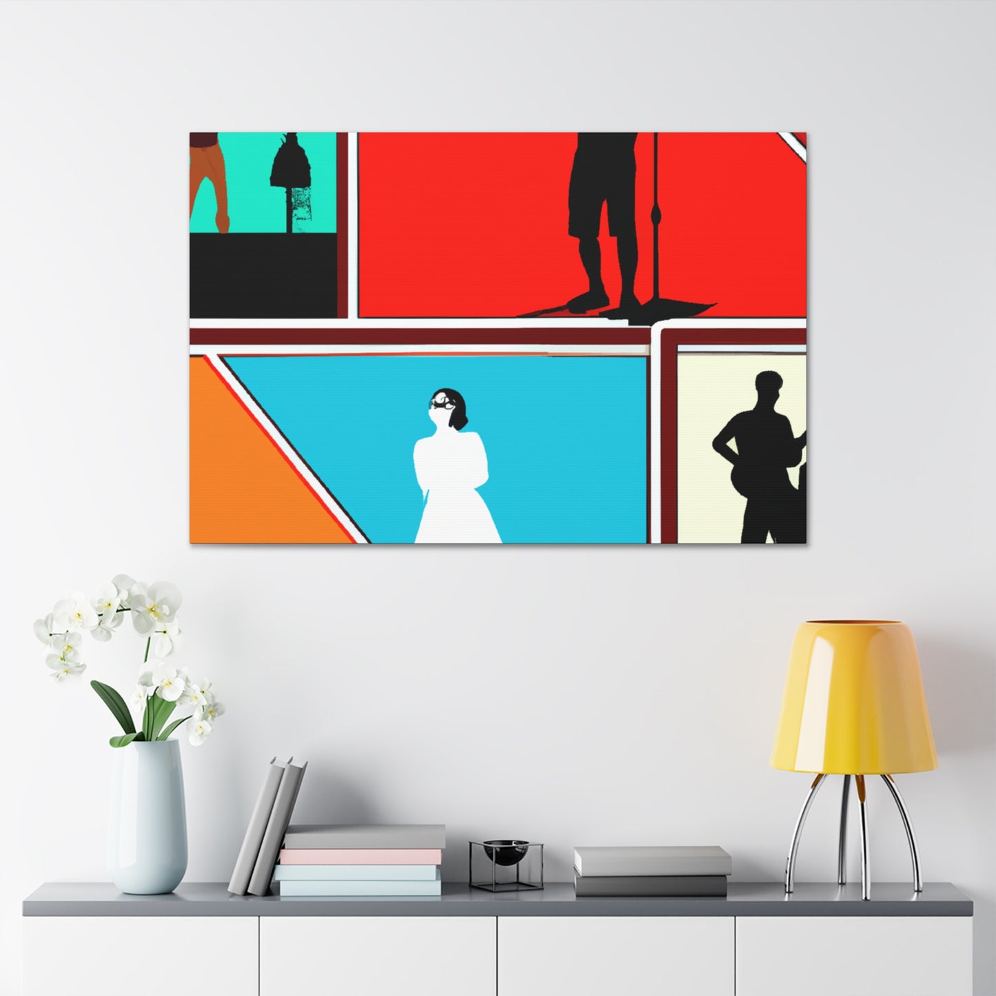 Rock-A-Console - Retro Music and Film Canvas