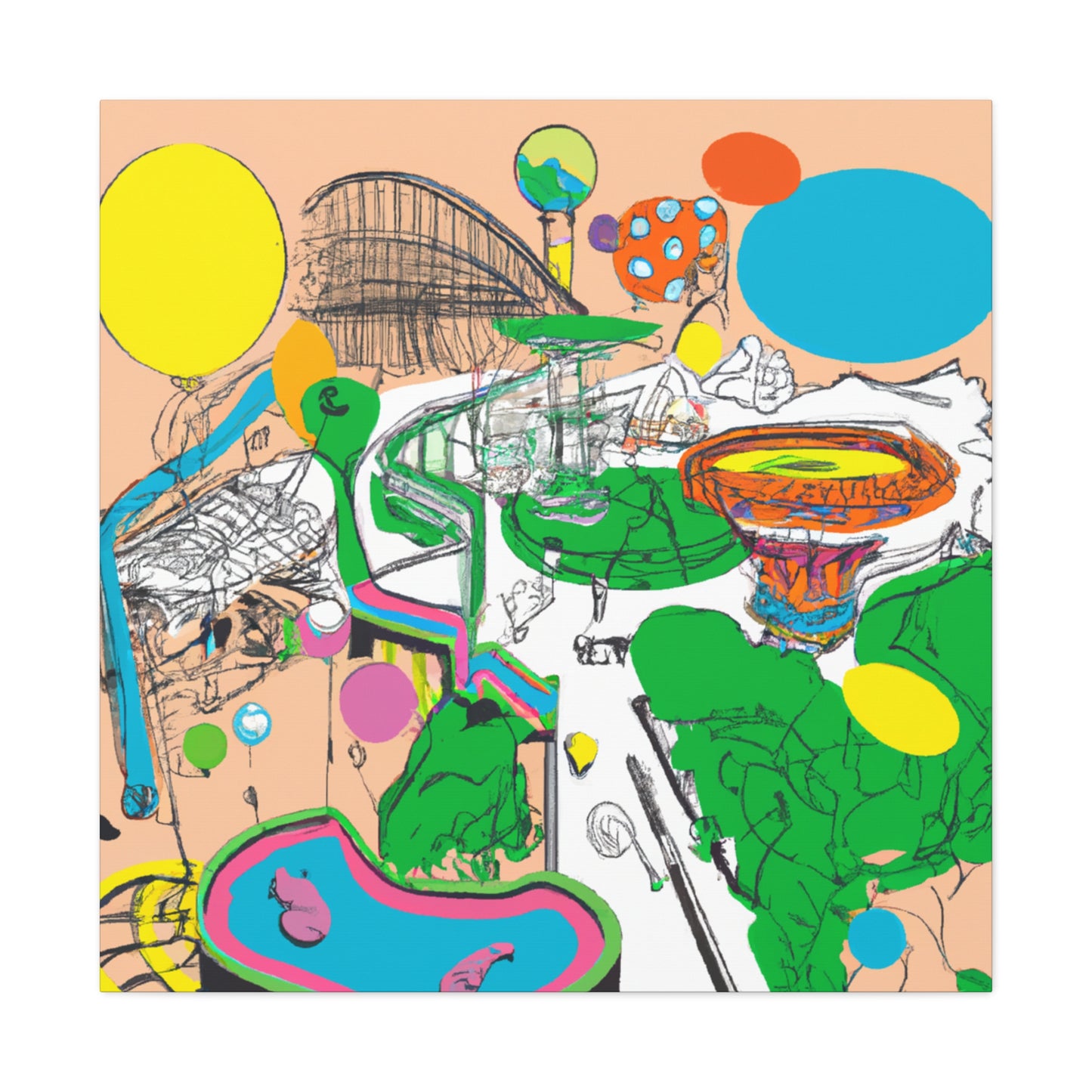 Florafantasia - Landscape - Amusement - Canvas