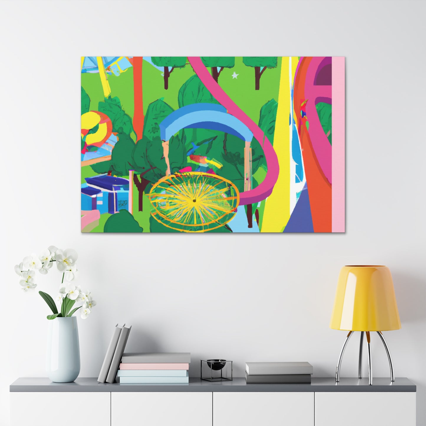 Sunny Bloom-Landscape - Canvas