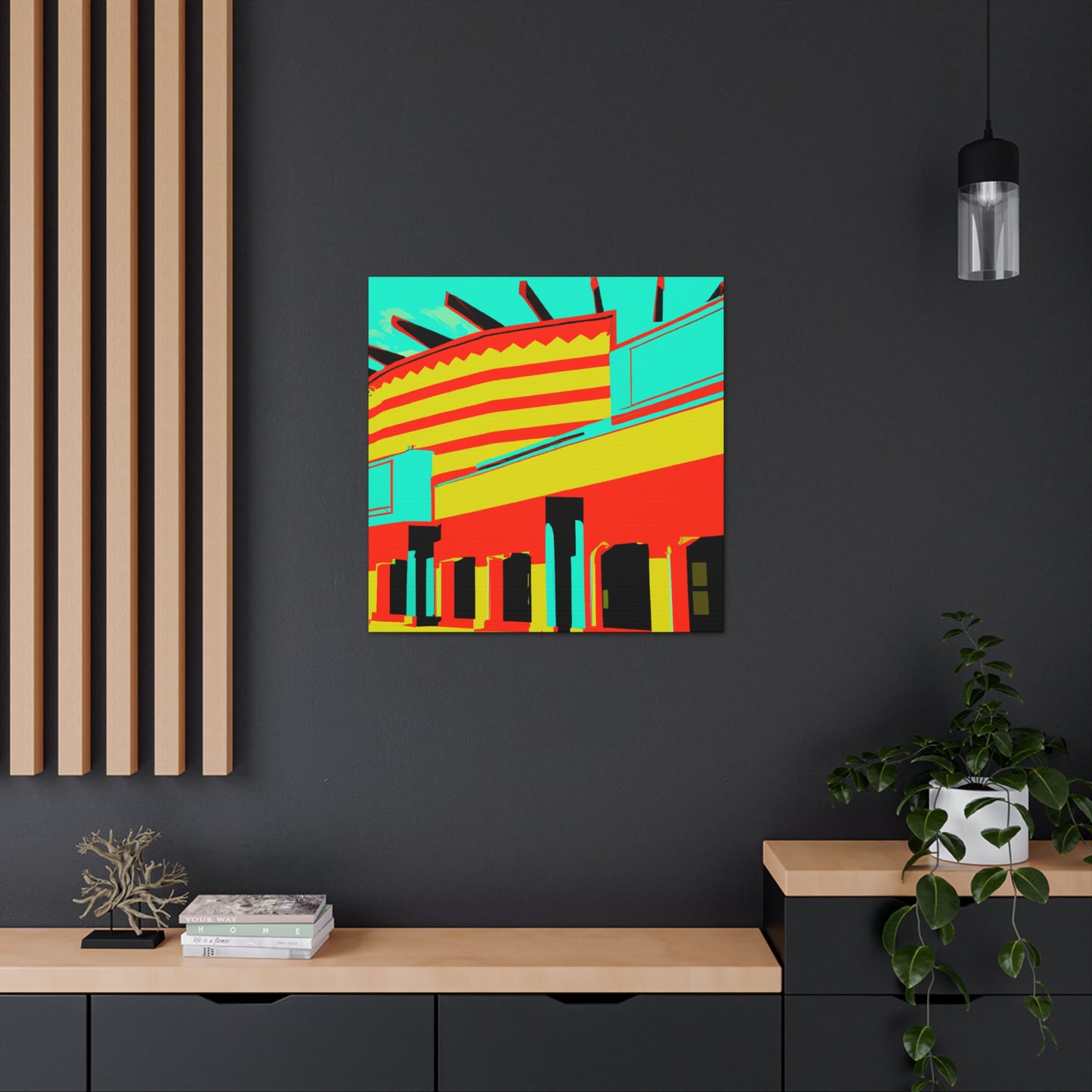 Western StoreFront - Architectural Canvas Pop Artt