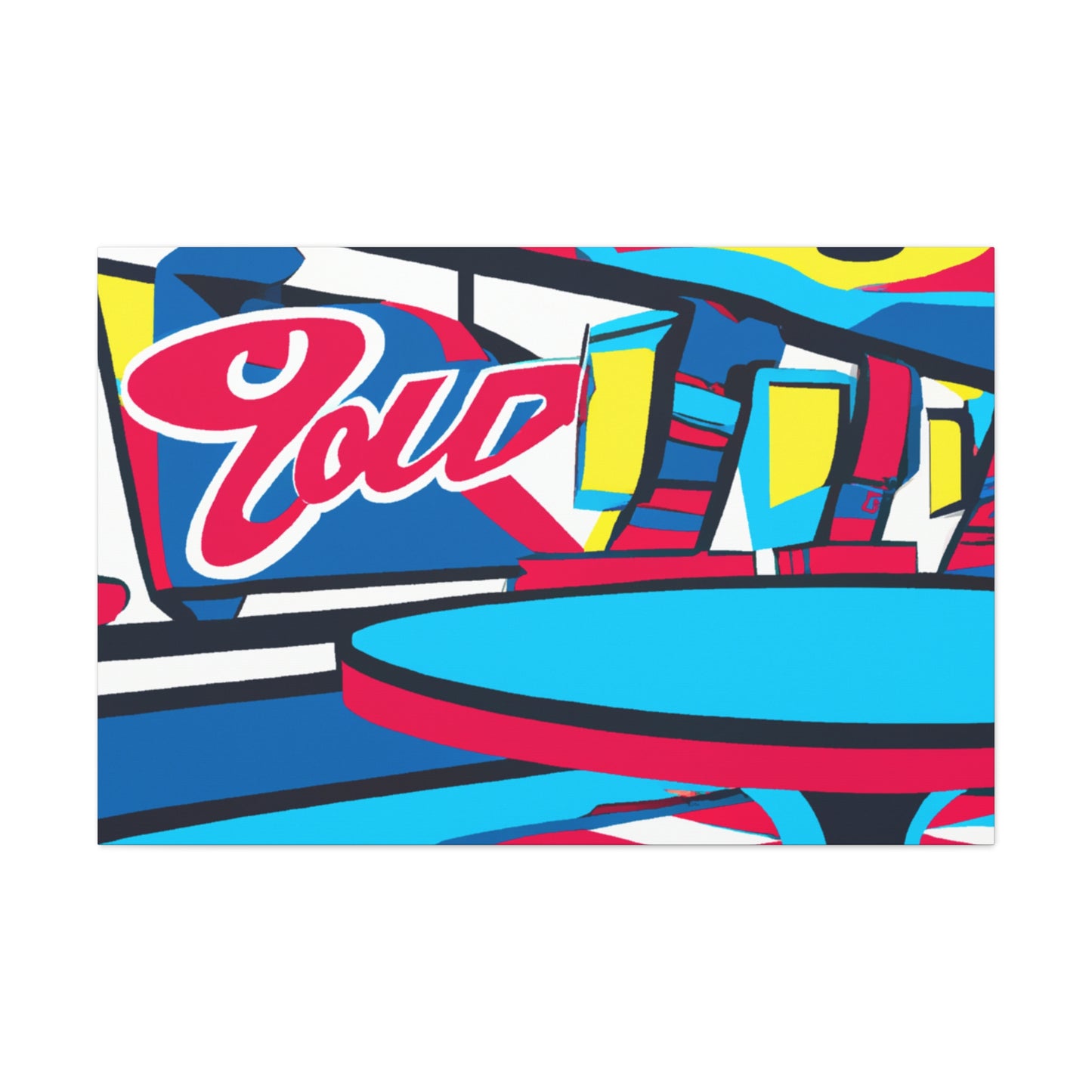 'The Juke Box Diner' - Canvas - Pop Art