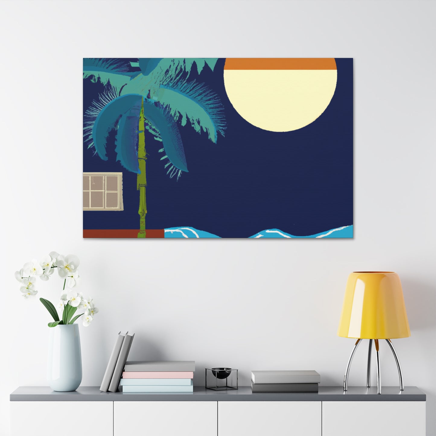 "Fanciful Farewell- Midcentury" - Canvas