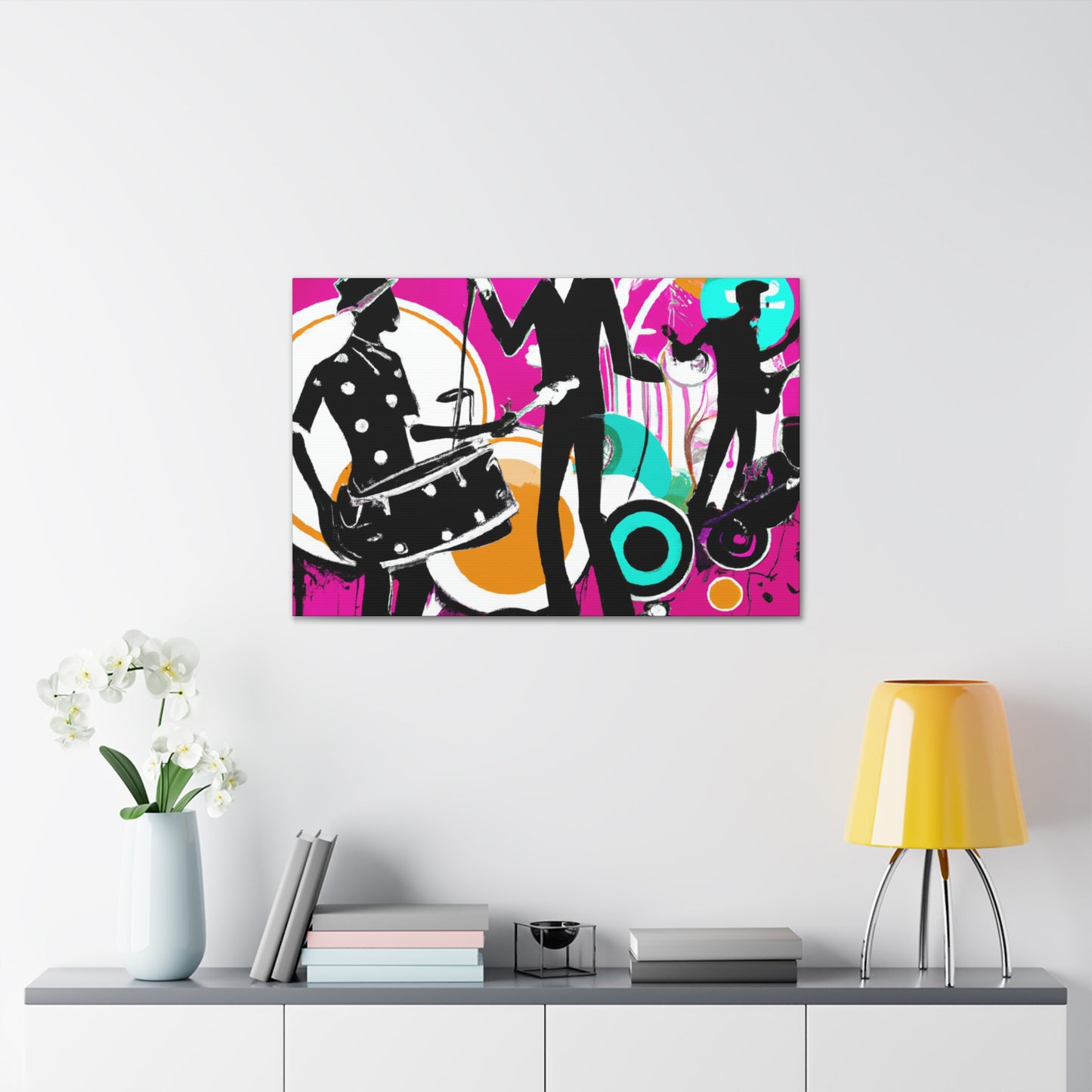 "Boogie Outlaw - Retro Music" - Canvas