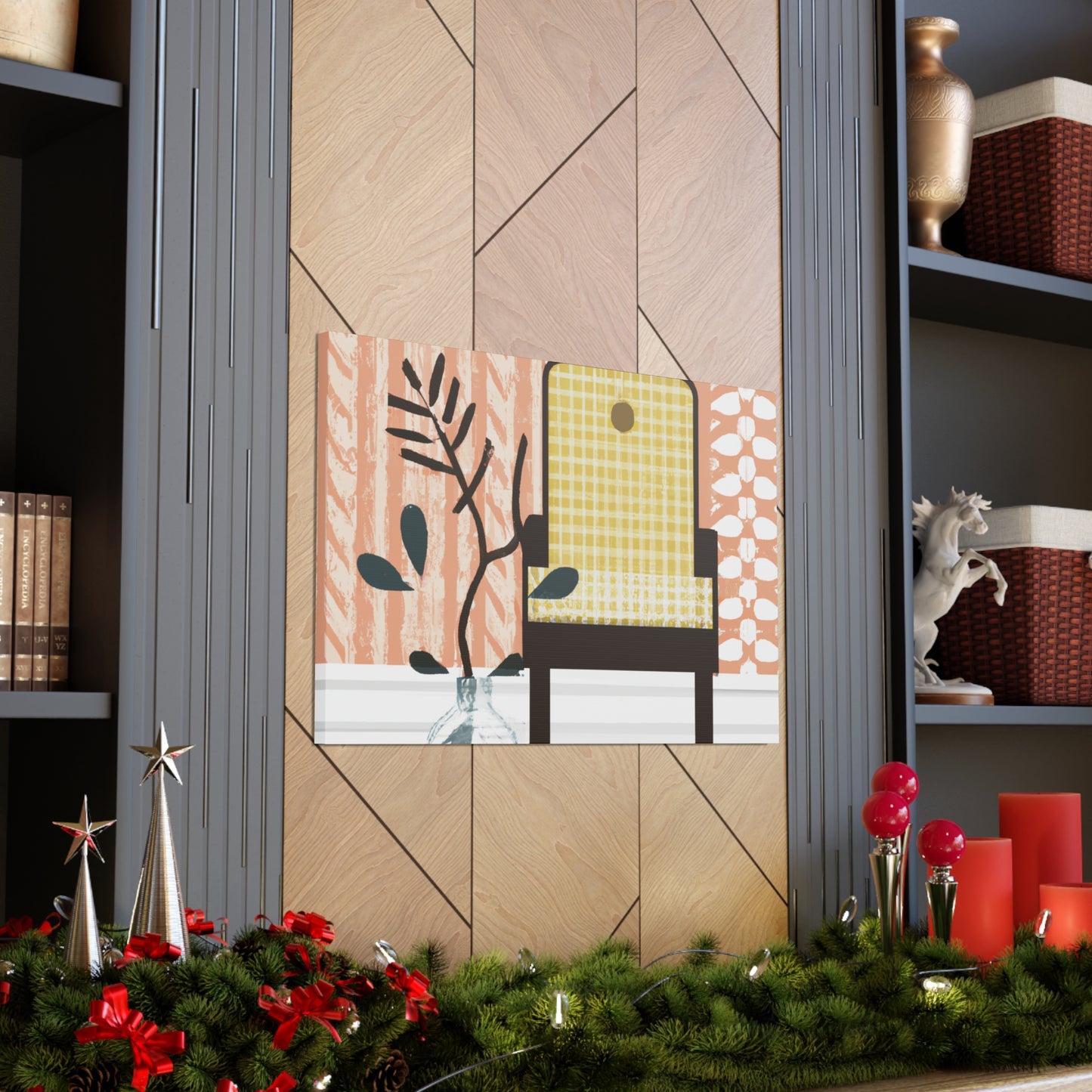 Splendid Pronged Cat - Midcentury Canvas