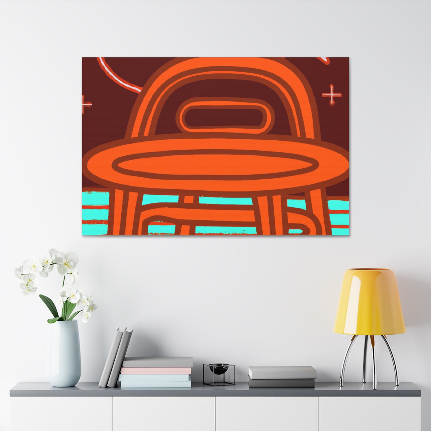 Modernized Monument- Midcentury - Canvas