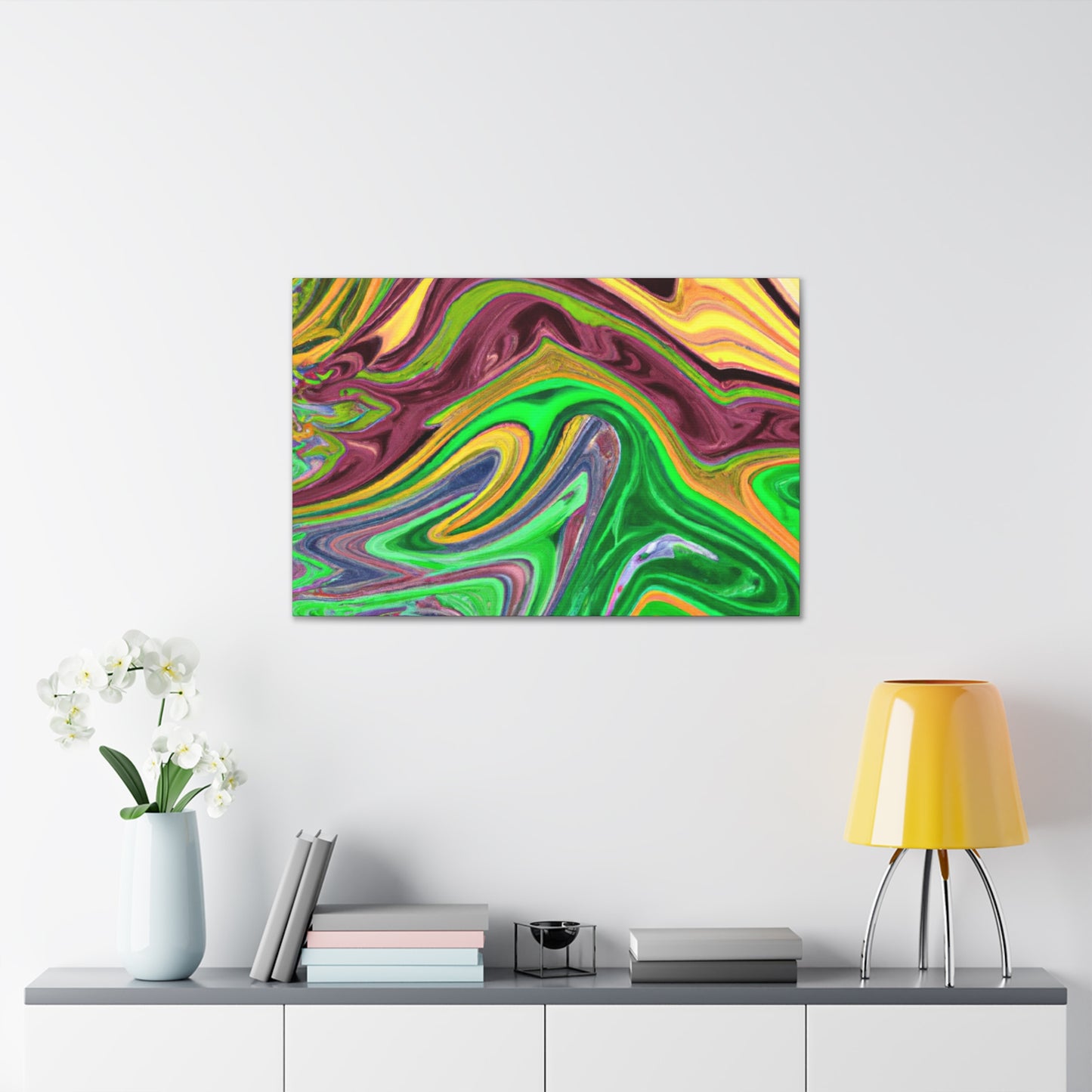 Aqua Lustre - Abstract - Canvas