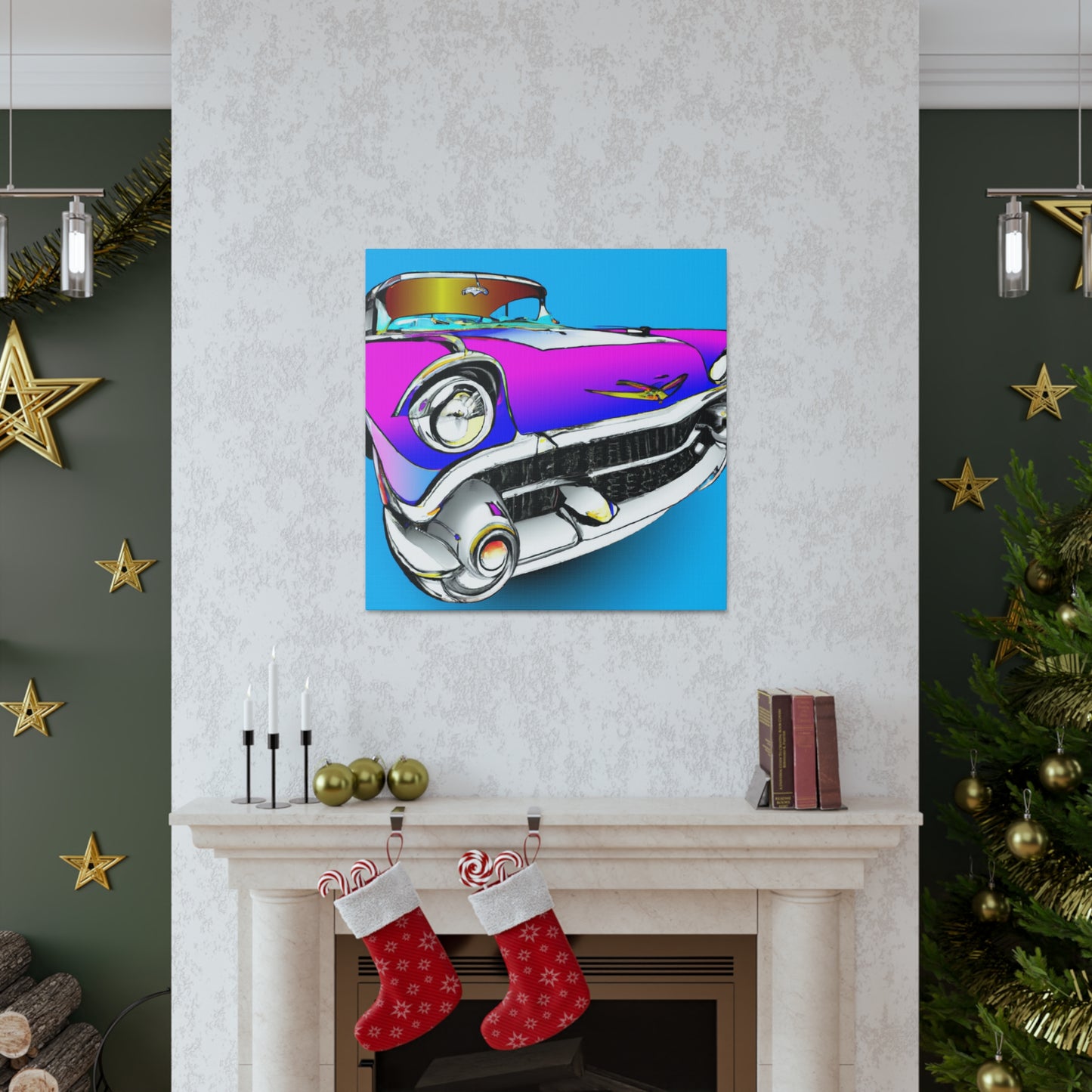 "Classic Car Story" - Automobile Canvas