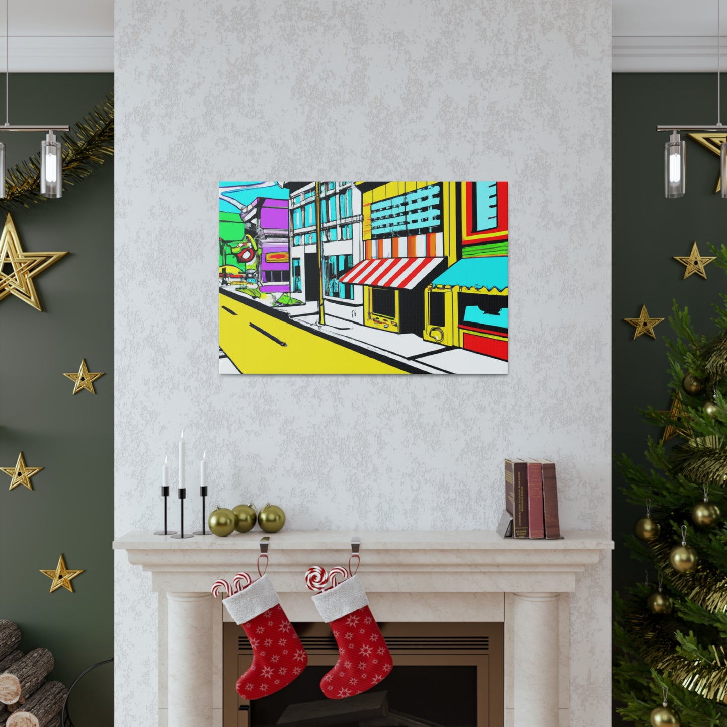 Sunnydale Row. - Architectural Canvas Pop Art
