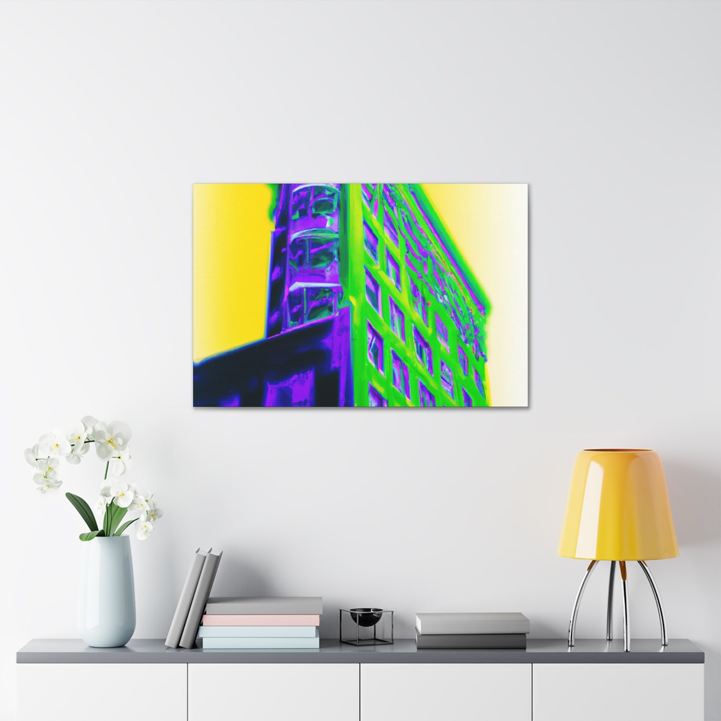 "Futuristic Geoforms" - Architectural Canvas