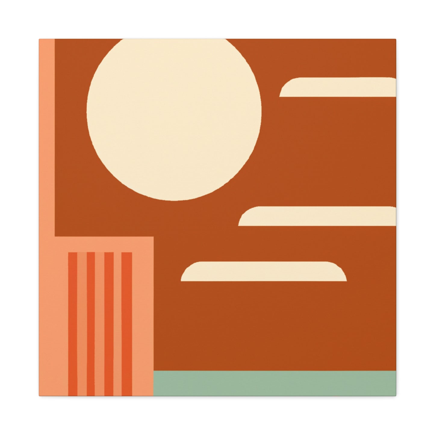 Geometric Blooms - Midcentury - Canvas