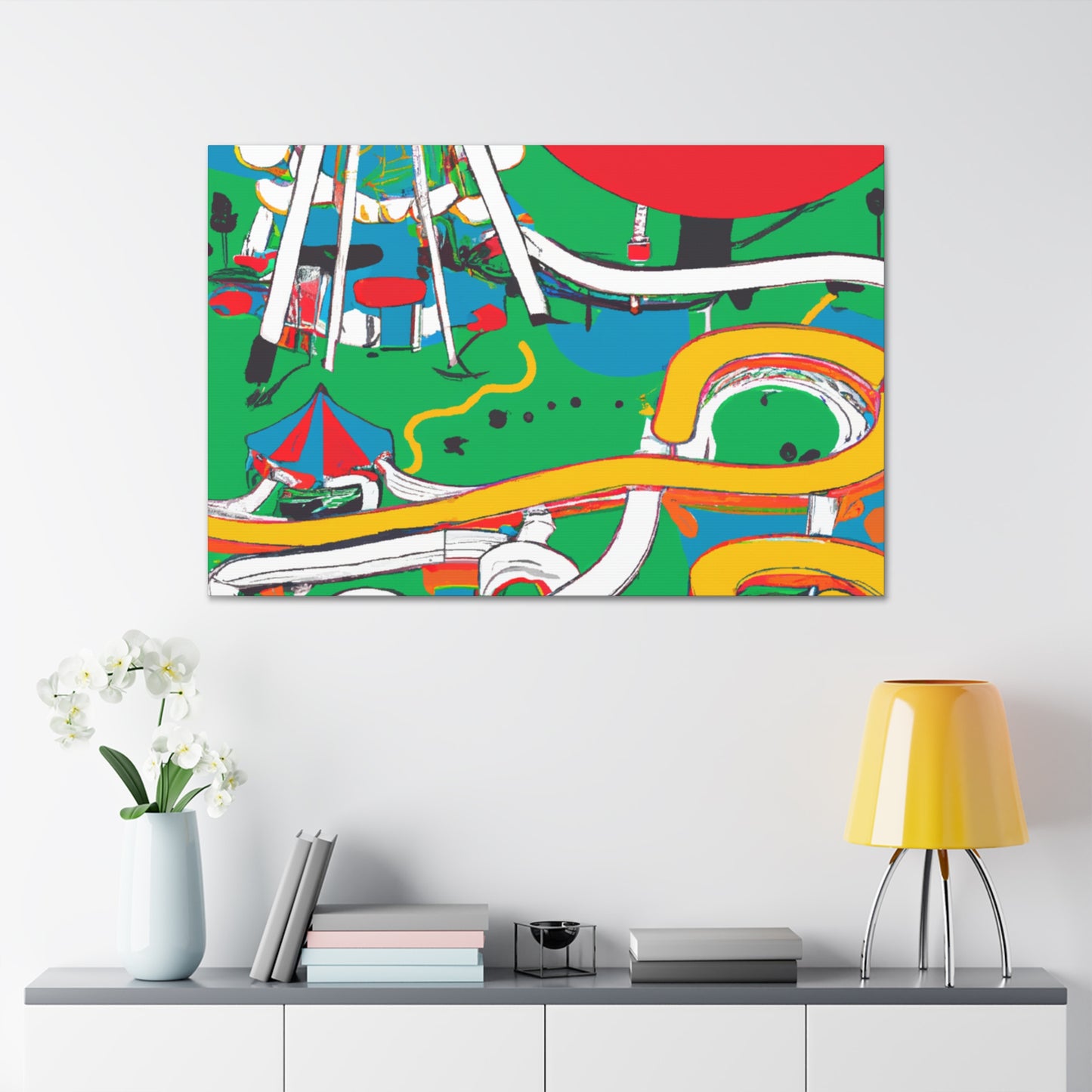 Frosty Frolics - Amusement - Canvas