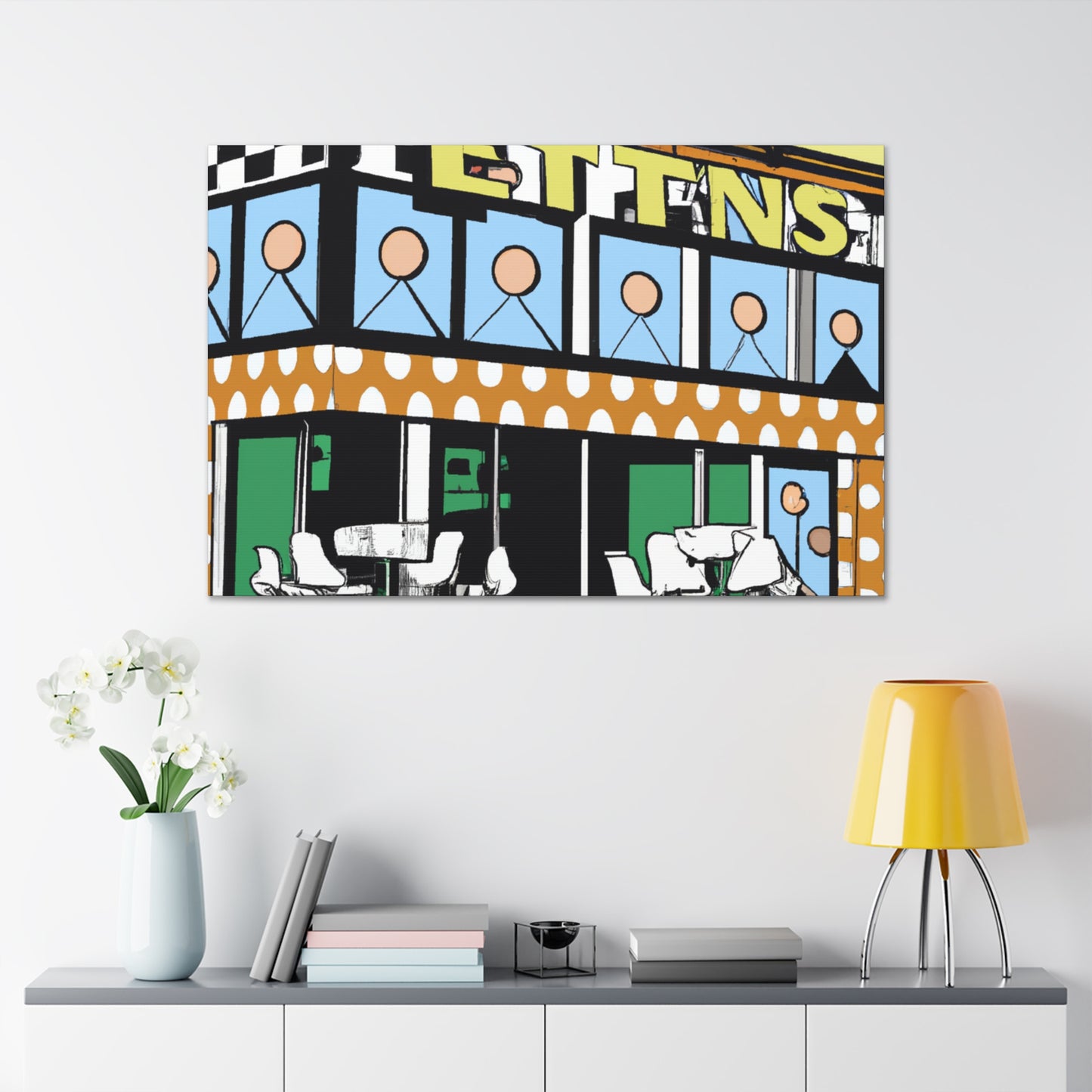 "The Rockin' 50s Drive-In" - Canvas - Pop Art