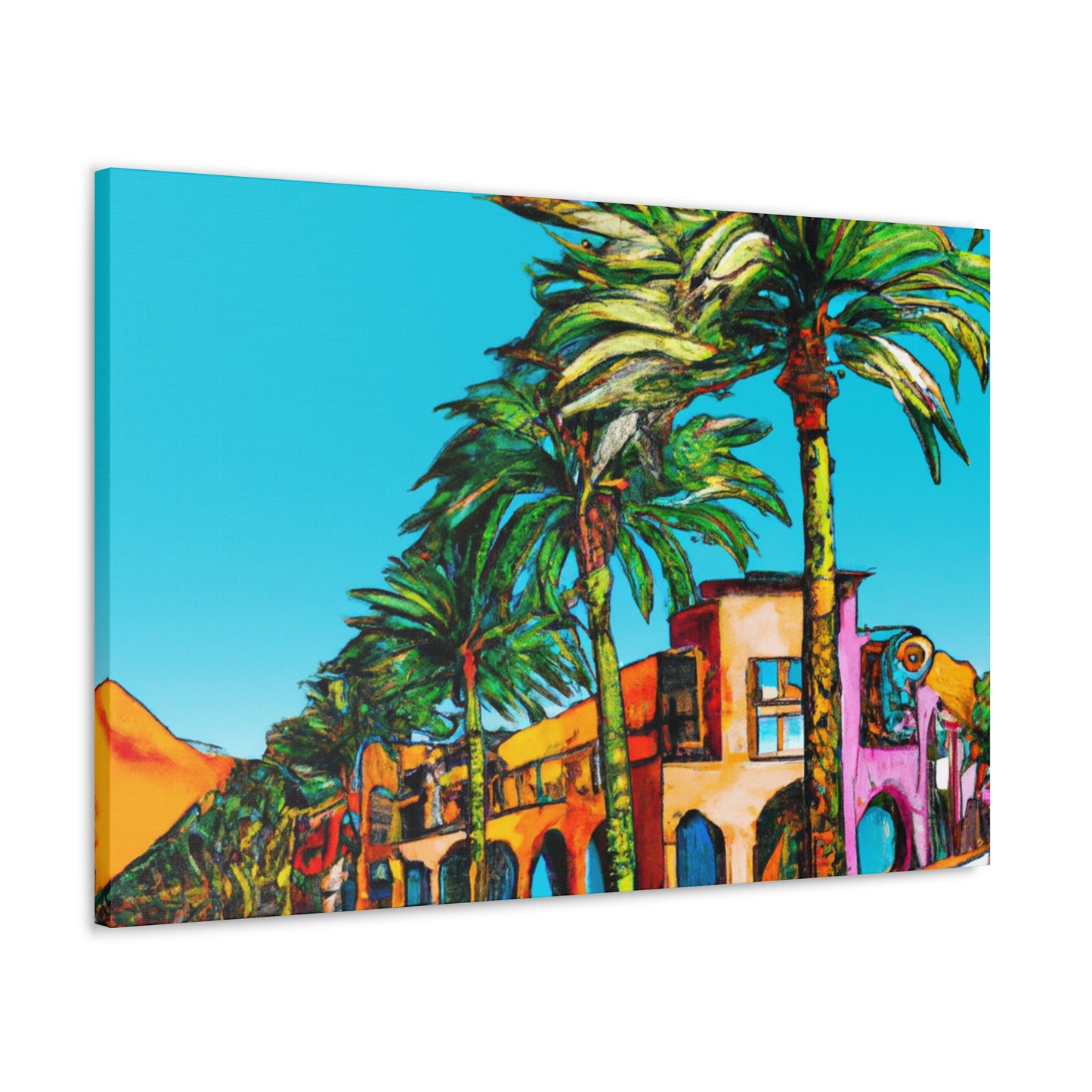 Desert Fontanas - Architectural - Canvas