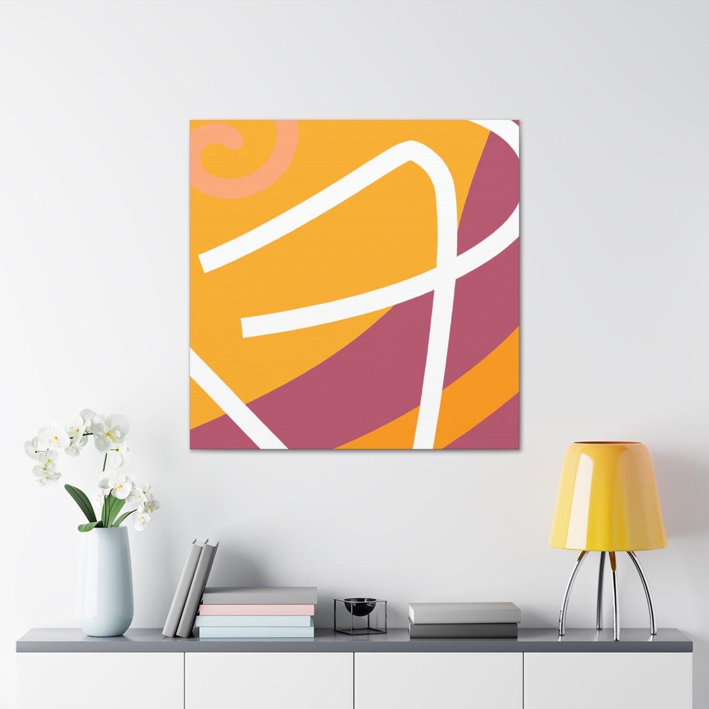 Dreamy Sunburst - Midcentury - Canvas