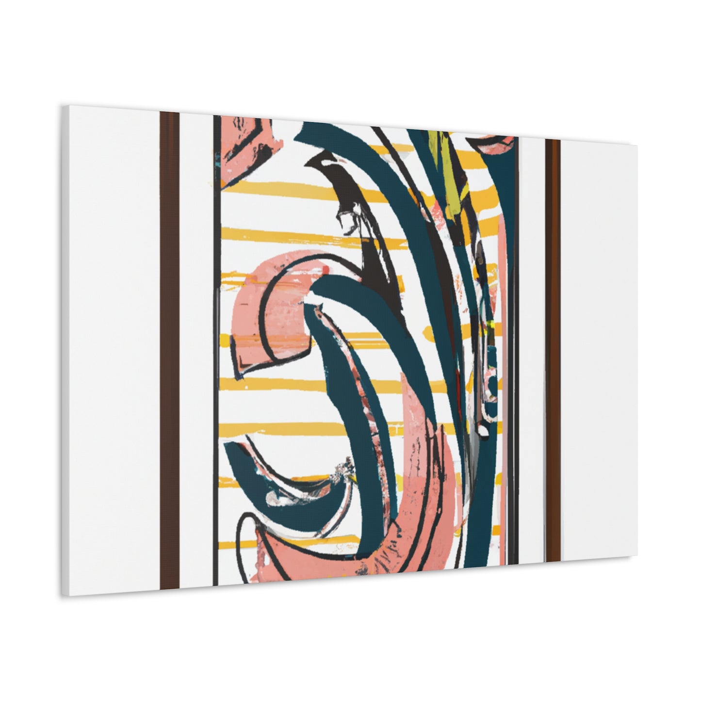 Flametail Parrot - Midcentury Canvas