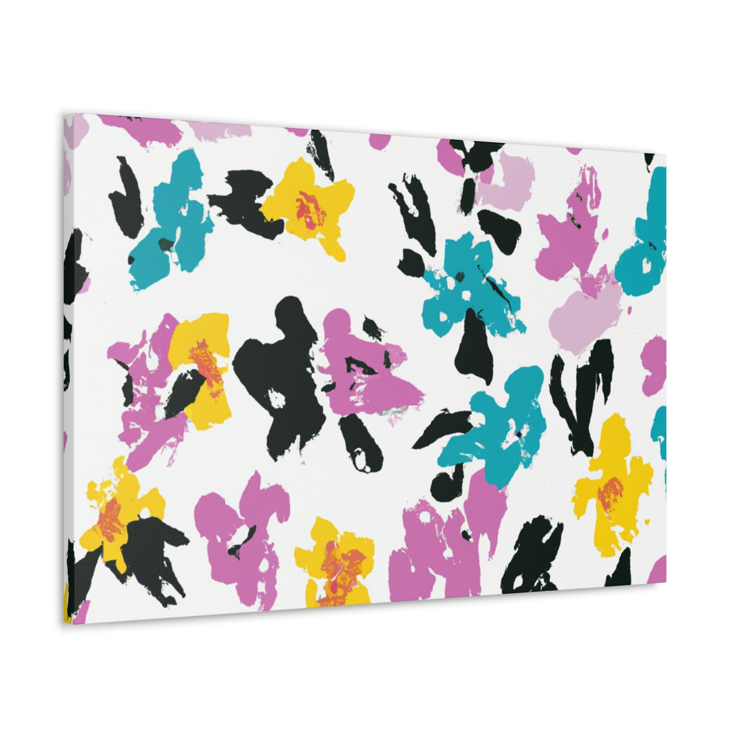 "Petal Push" - Floral Canvas