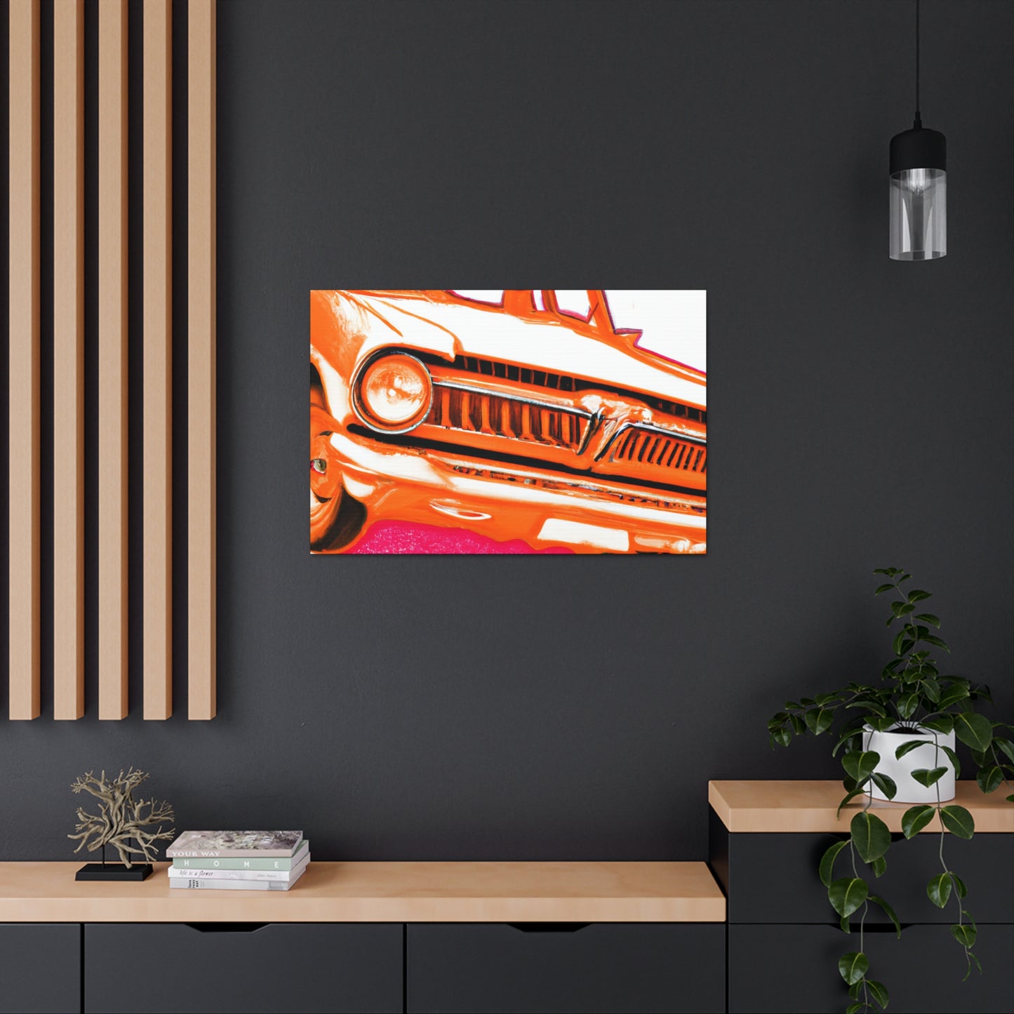 "Classic Car Curtains" - Automobile Canvas