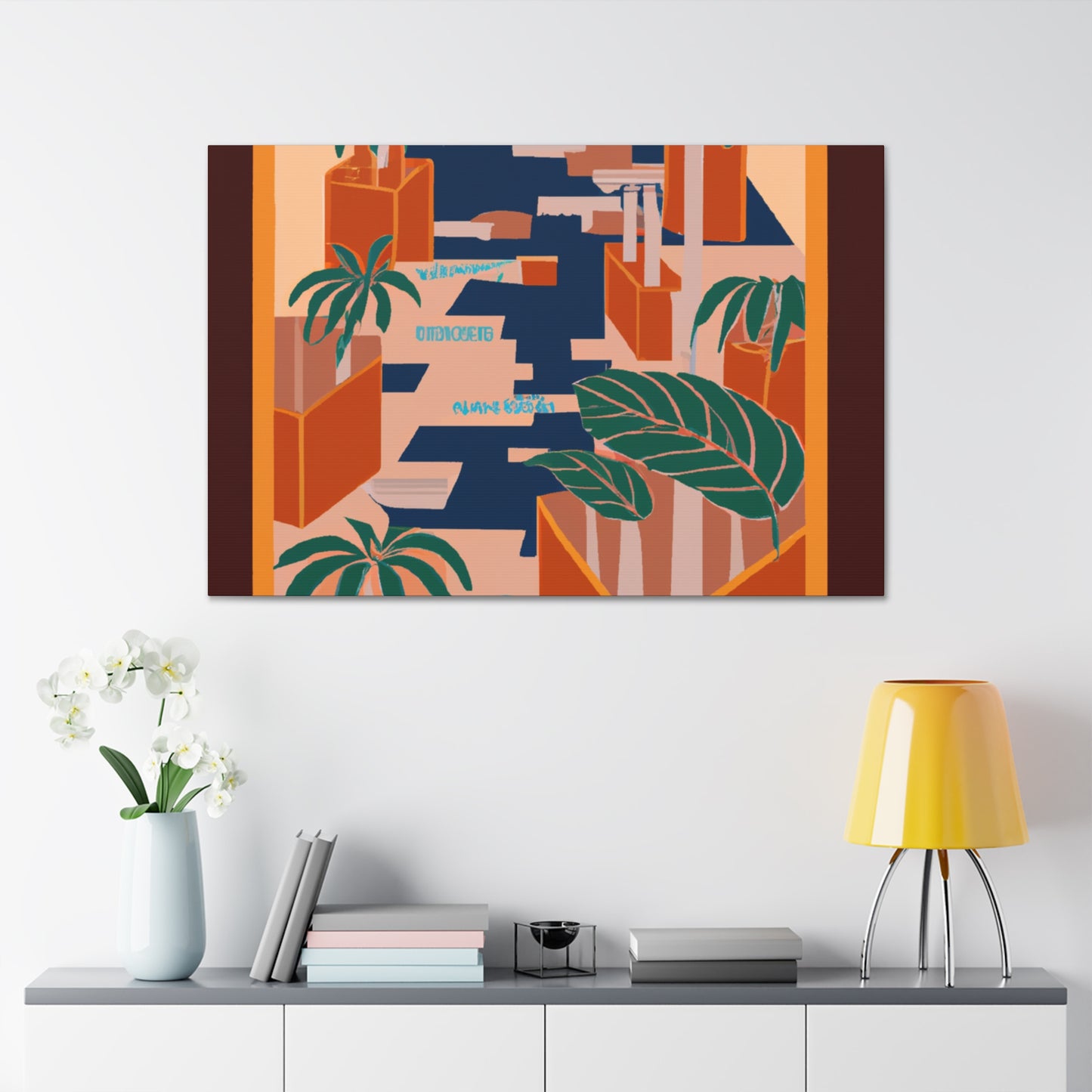 Dynamic Contrasts- Midcentury - Canvas