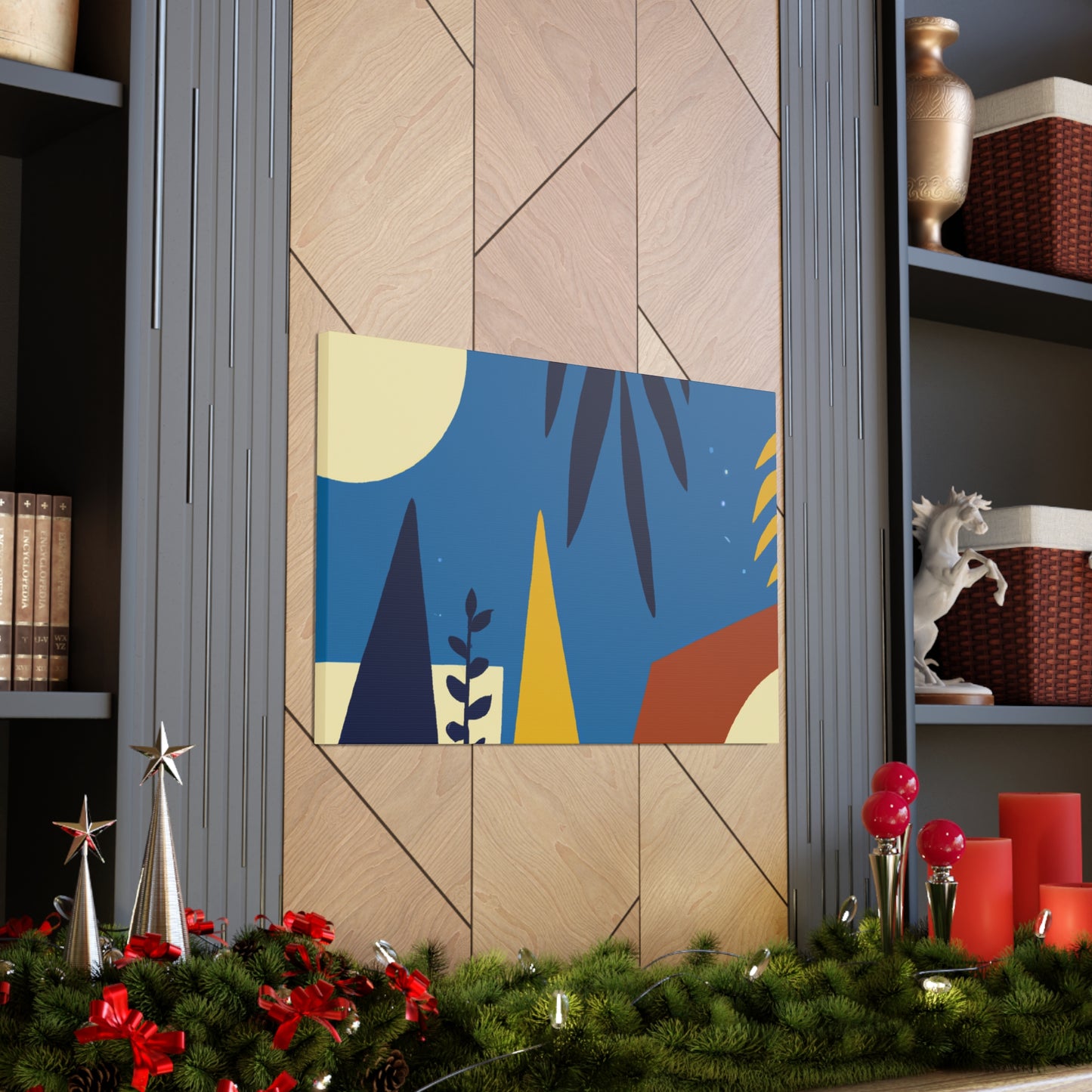 Blue Sky - Midcentury Canvas