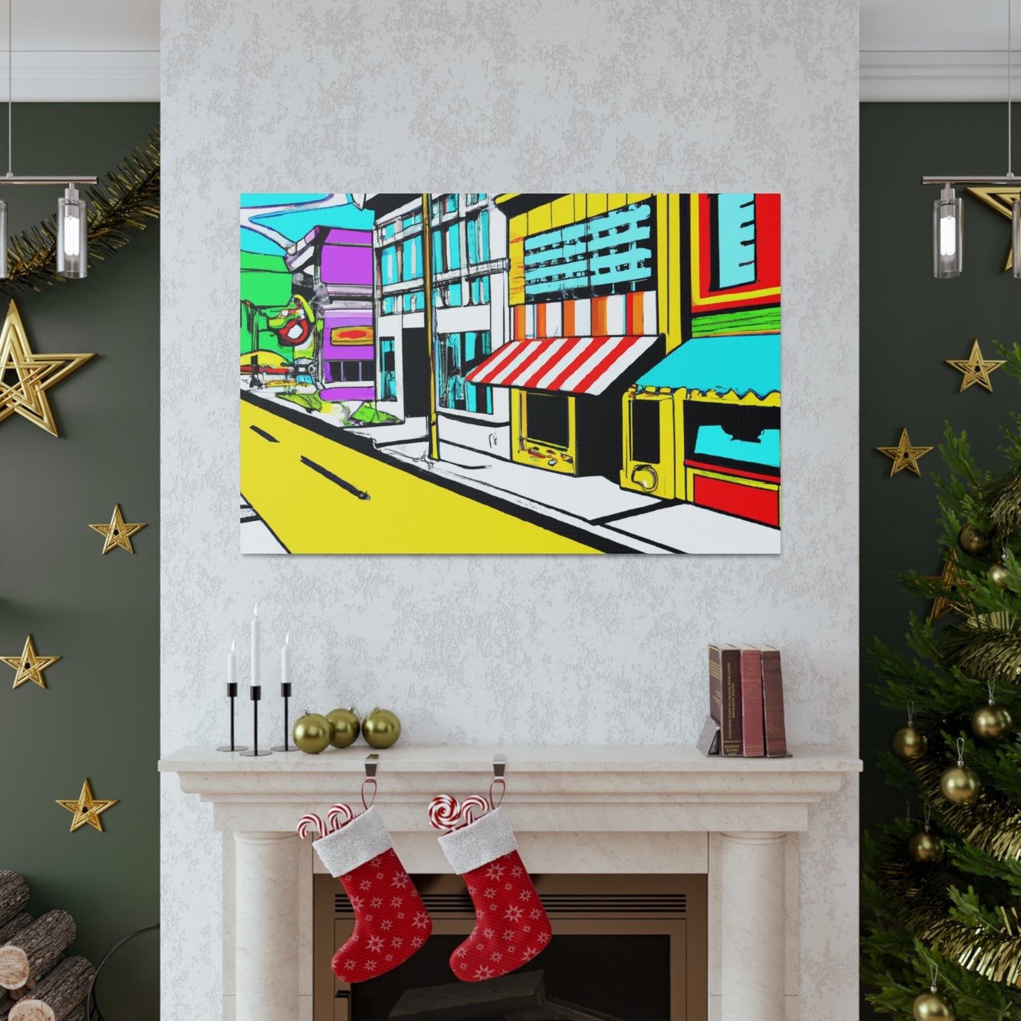 Sunnydale Row. - Architectural Canvas Pop Art