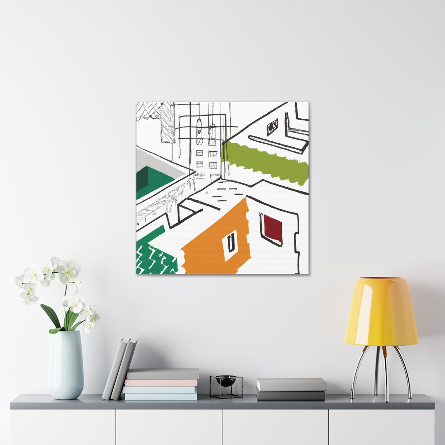 Giovanni Battista Corvini - Canvas - Architectural