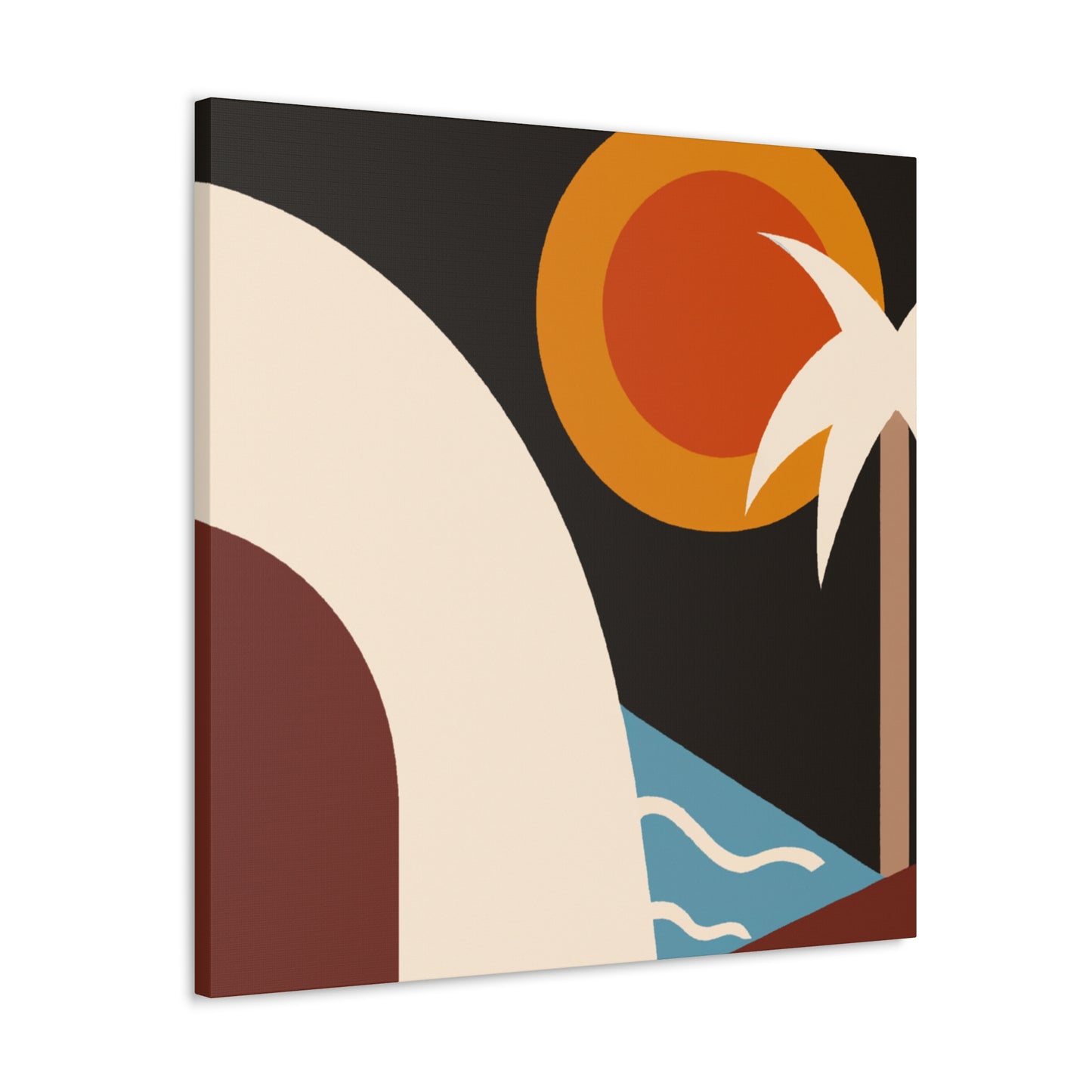 Night Glow - Midcentury Canvas