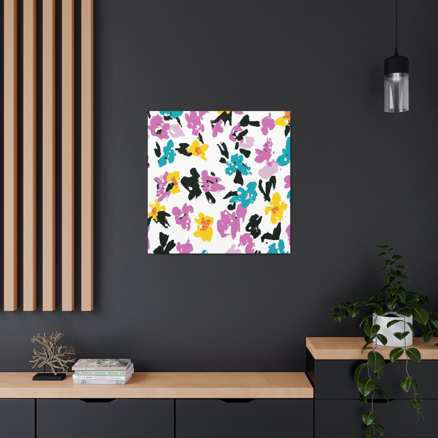 "Petal Push" - Floral Canvas