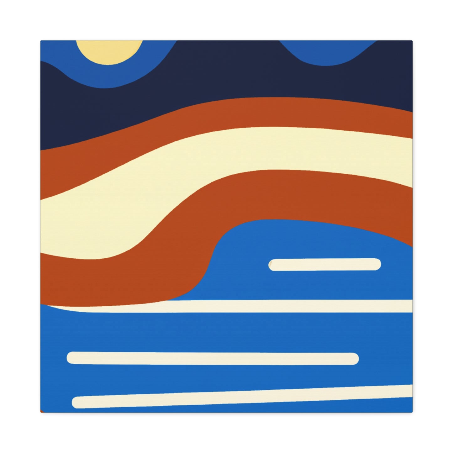 Sleek Run - Midcentury Canvas