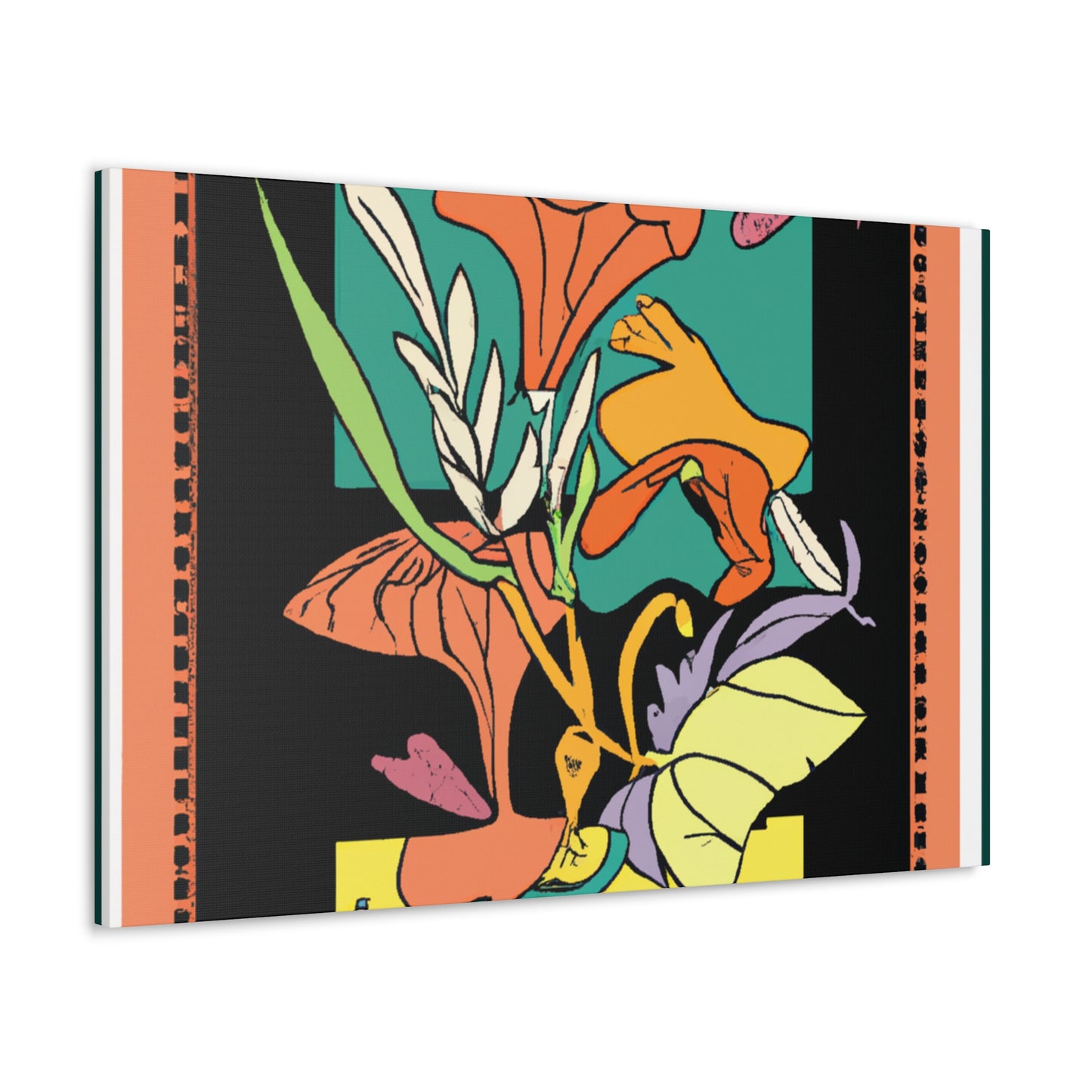 Spikestriped Similiskin. - Floral Canvas Midcentury