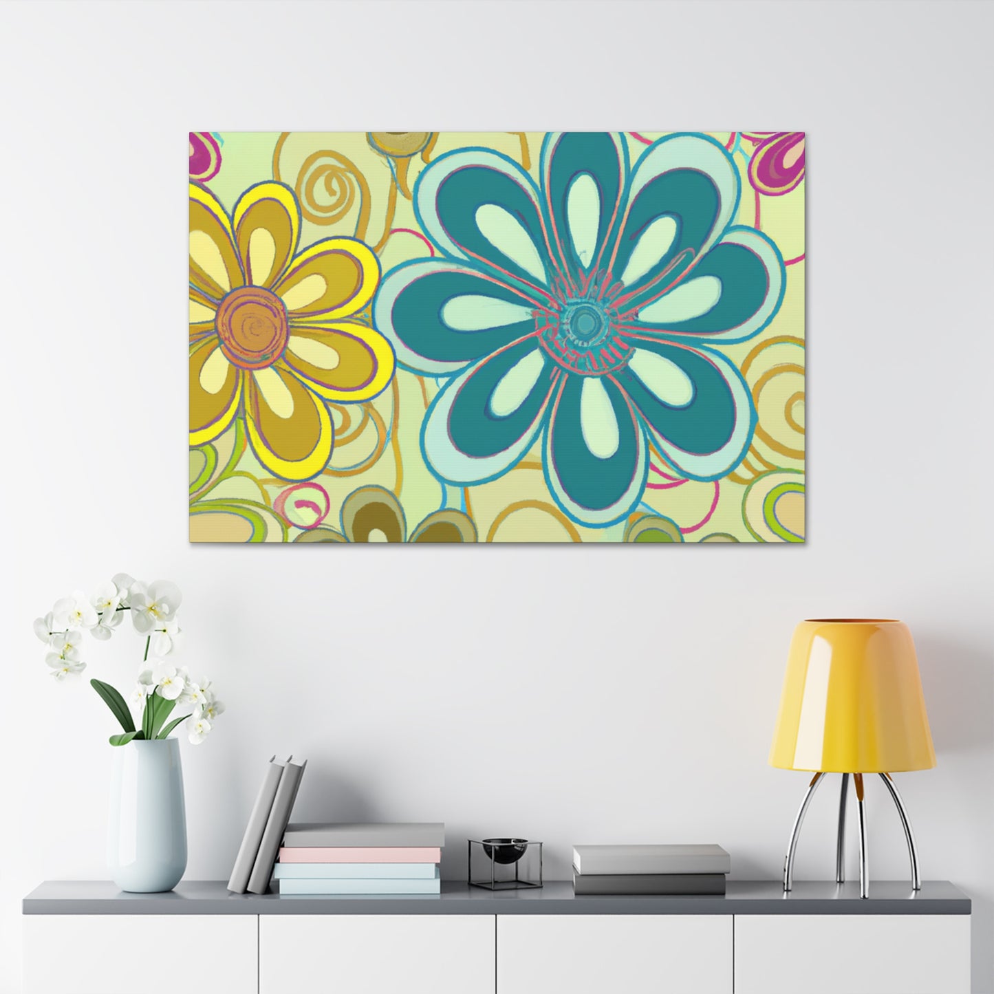 Blossomy - Floral - Canvas