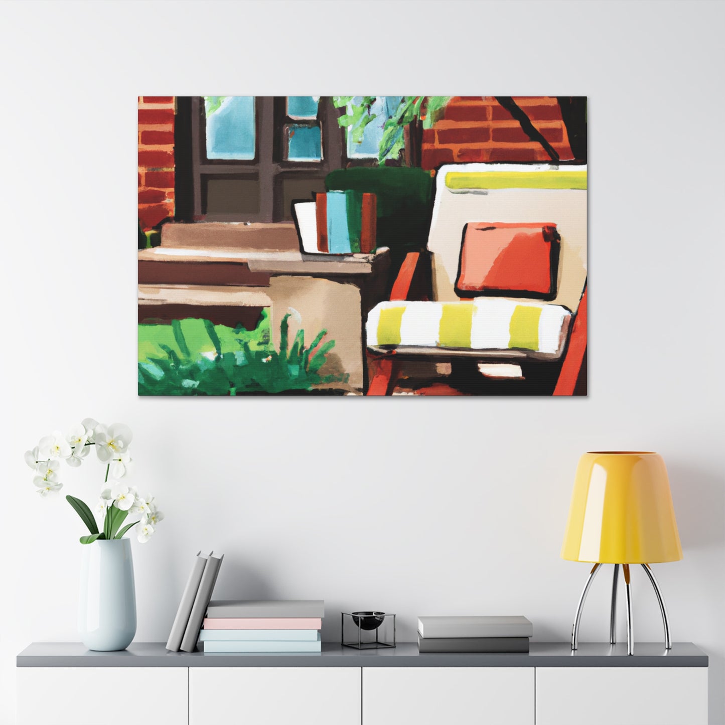 "Cheery Bliss- Midcentury" - Canvas