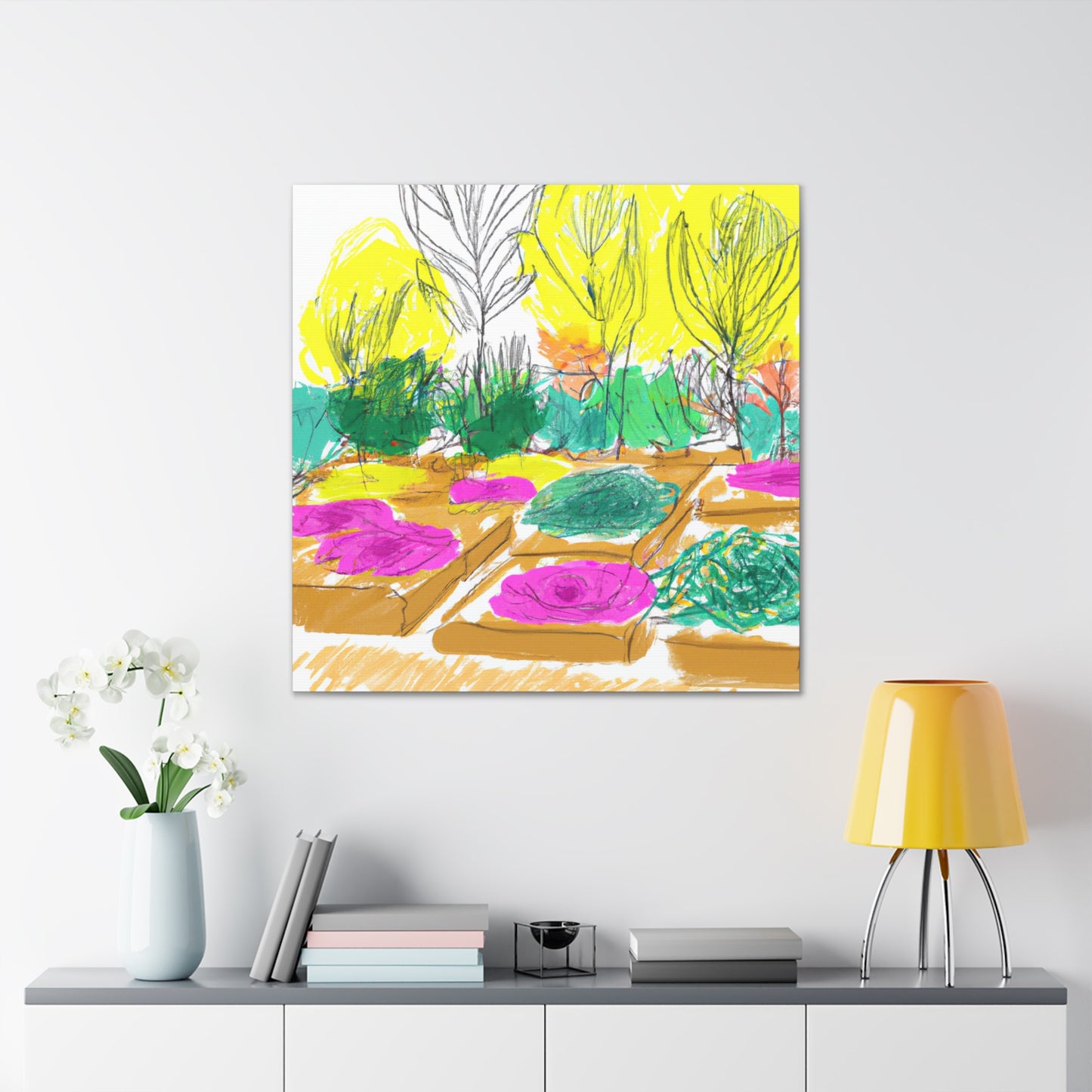 Butterfly Bloom Landscape - Canvas